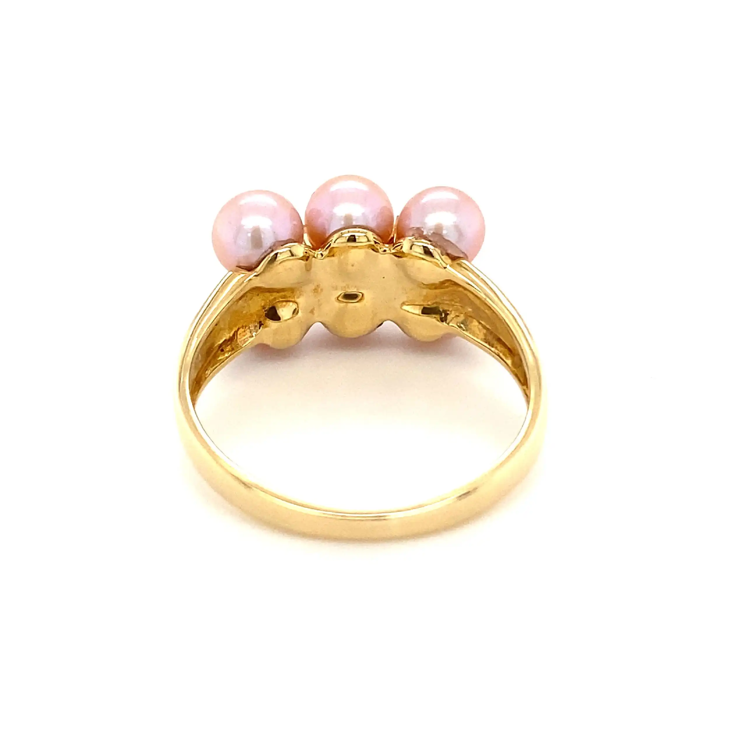 Ring Gelbgold mit Perlen Ring Gelbgold mit Perlen