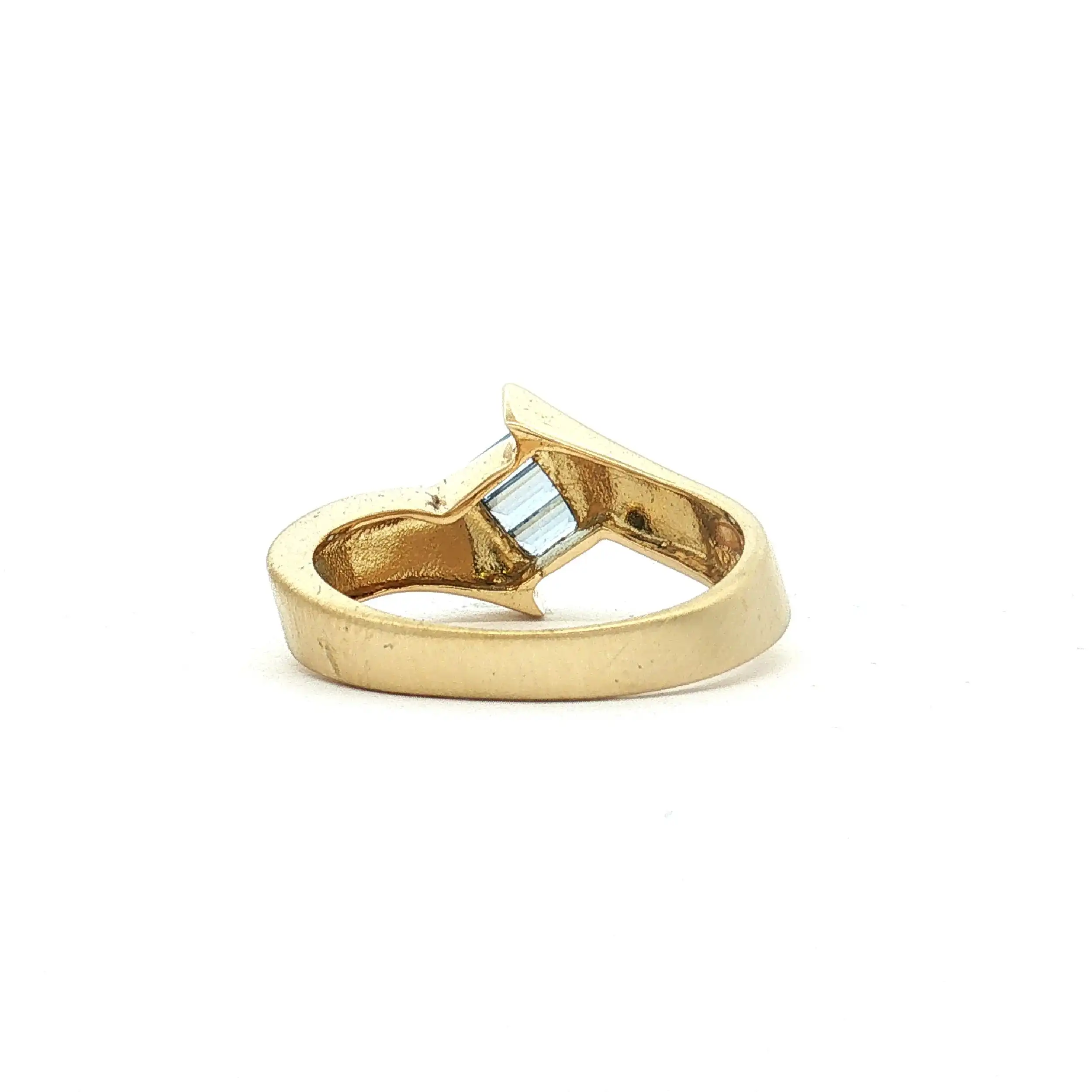 Ring Gelbgold mit Blautopas
