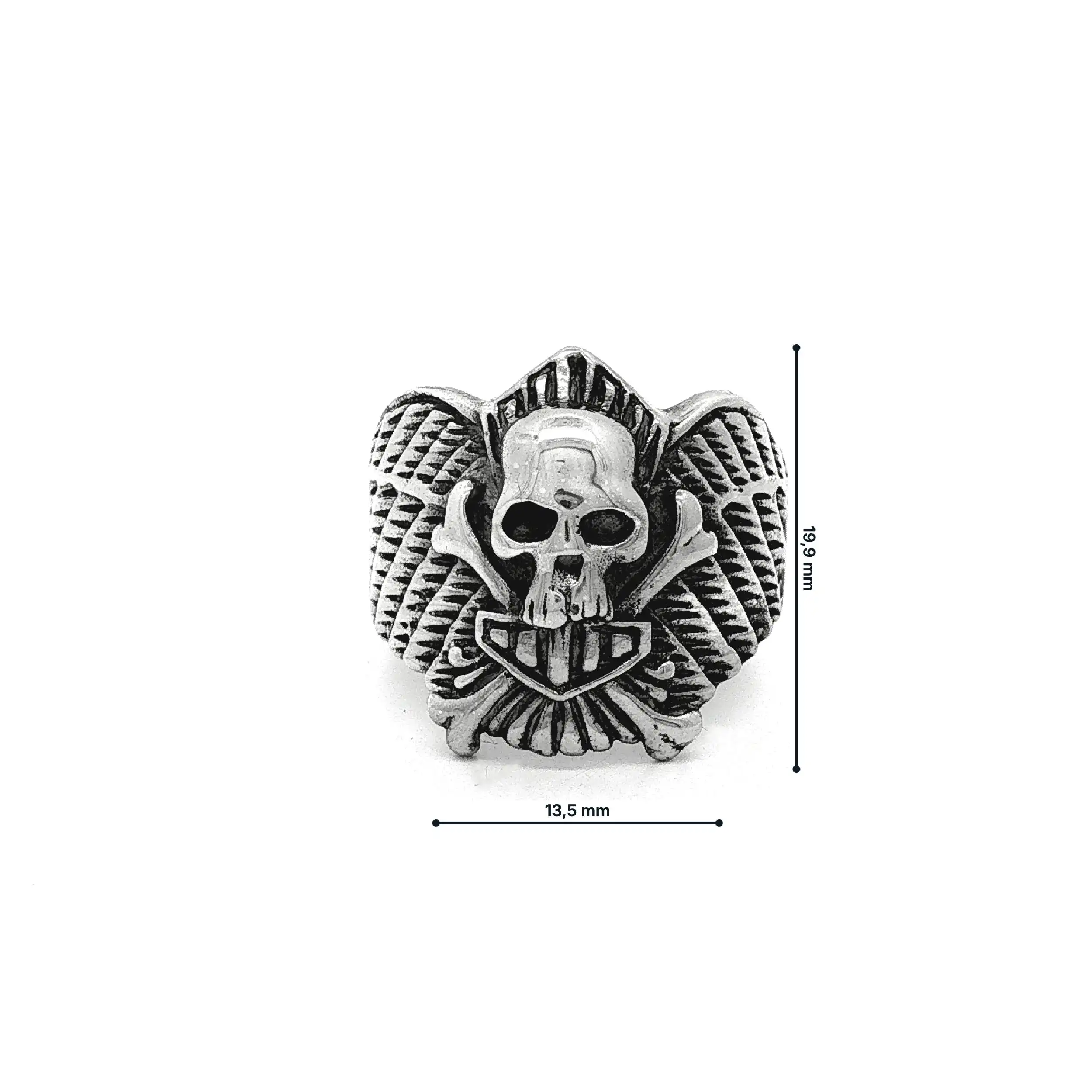 Ring Silber Totenkopf
