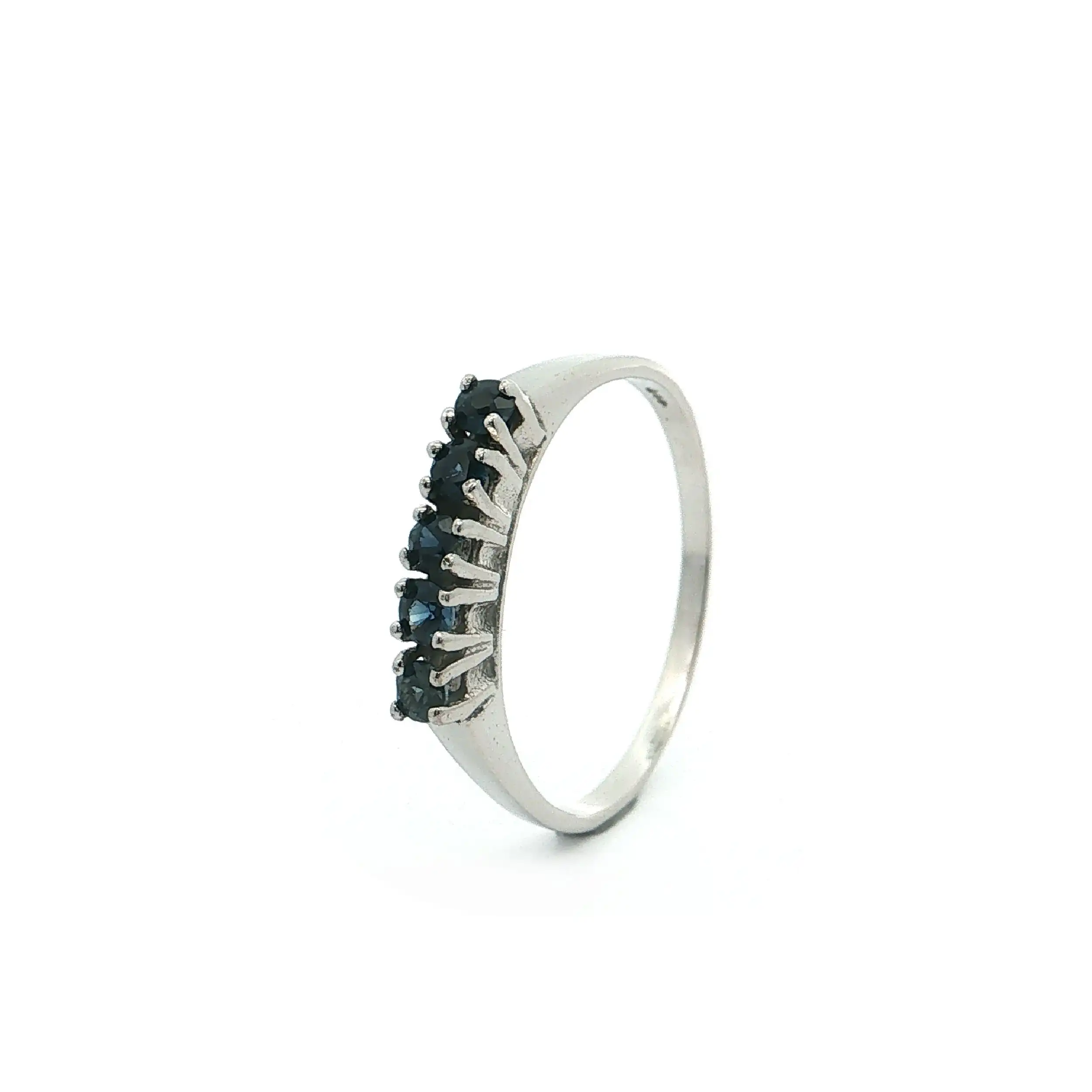 Ring Weißgold mit Saphiren