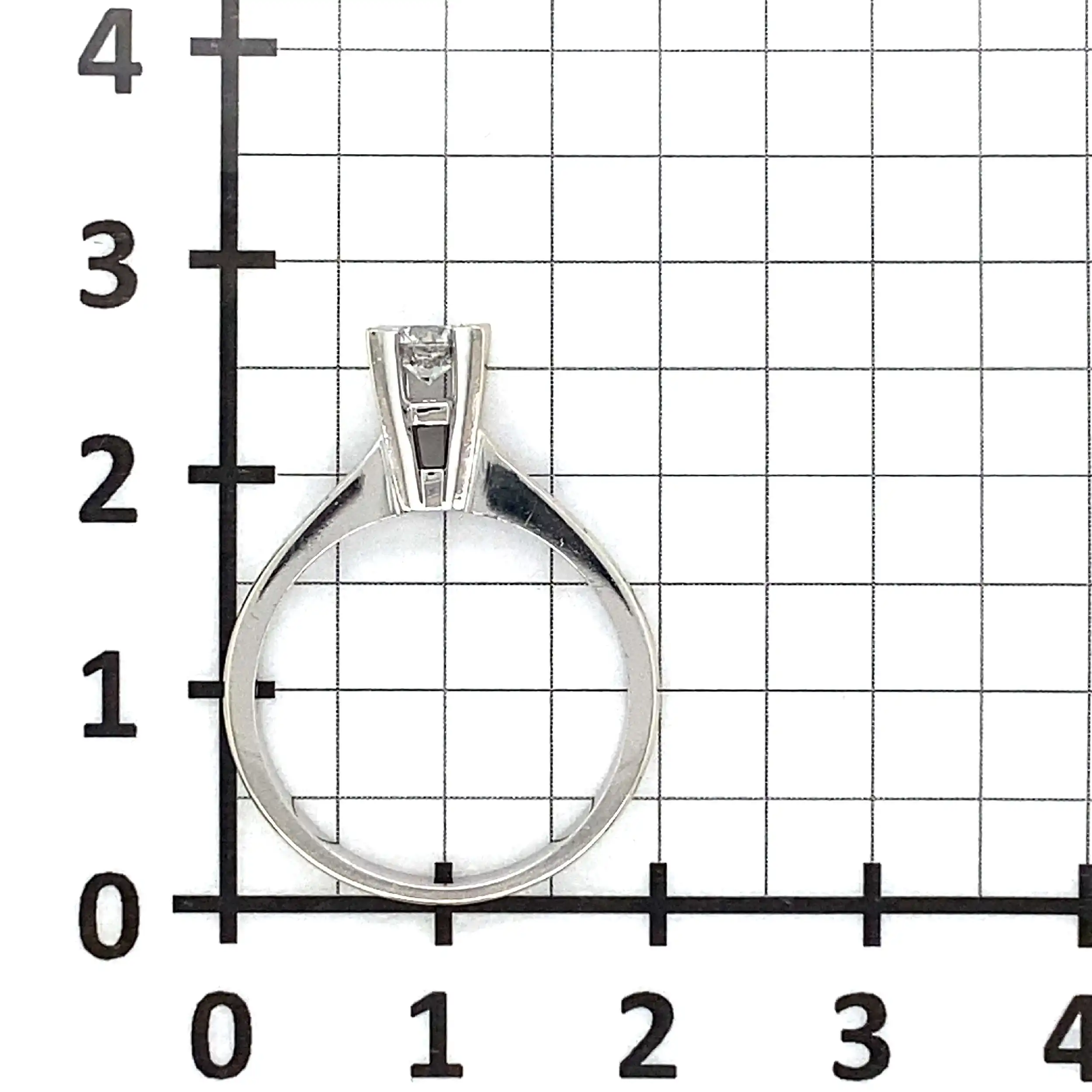 Ring Weißgold mit Brillant Ring Weißgold mit Brillant
