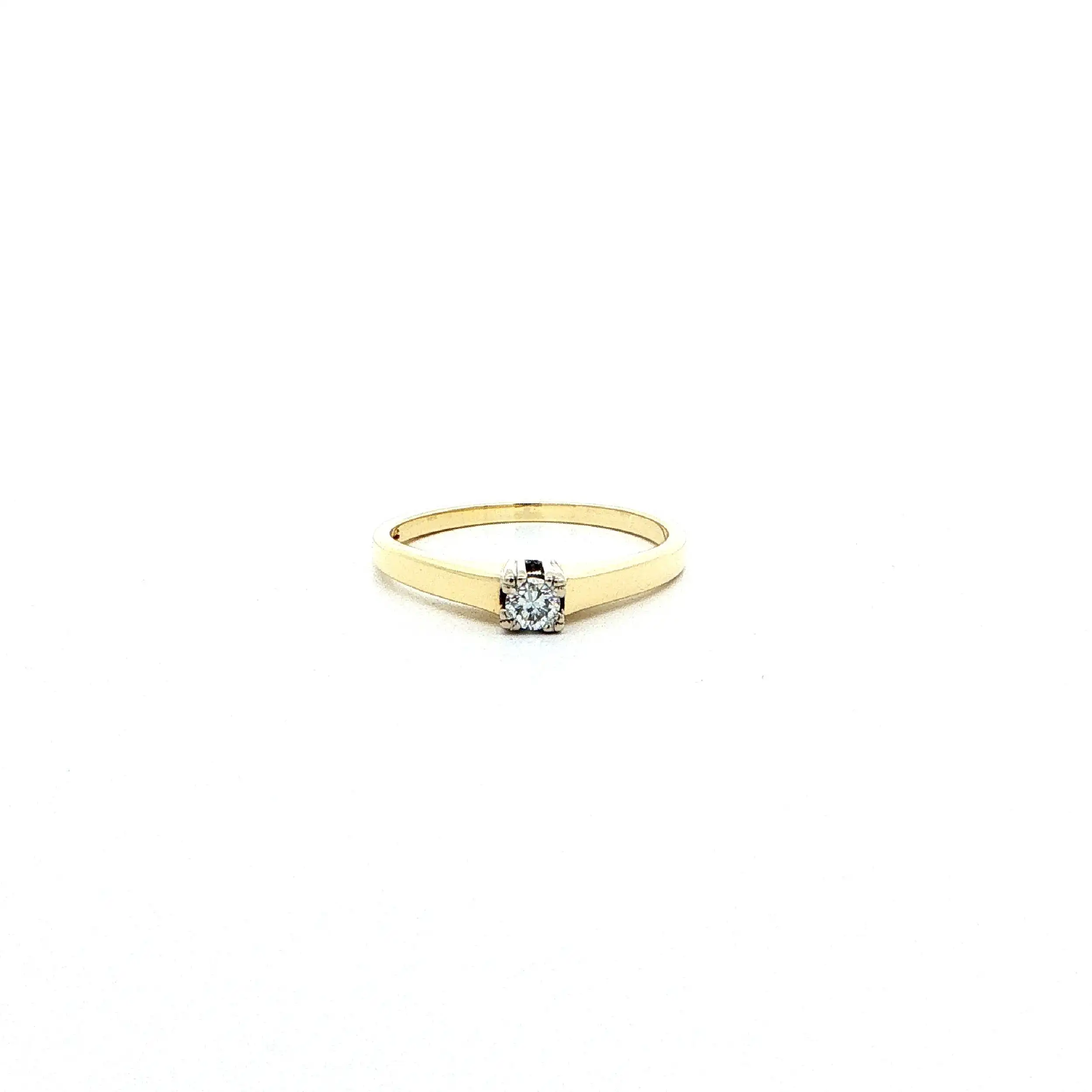 Ring Gelbgold mit Brillant Ring Gelbgold mit Brillant
