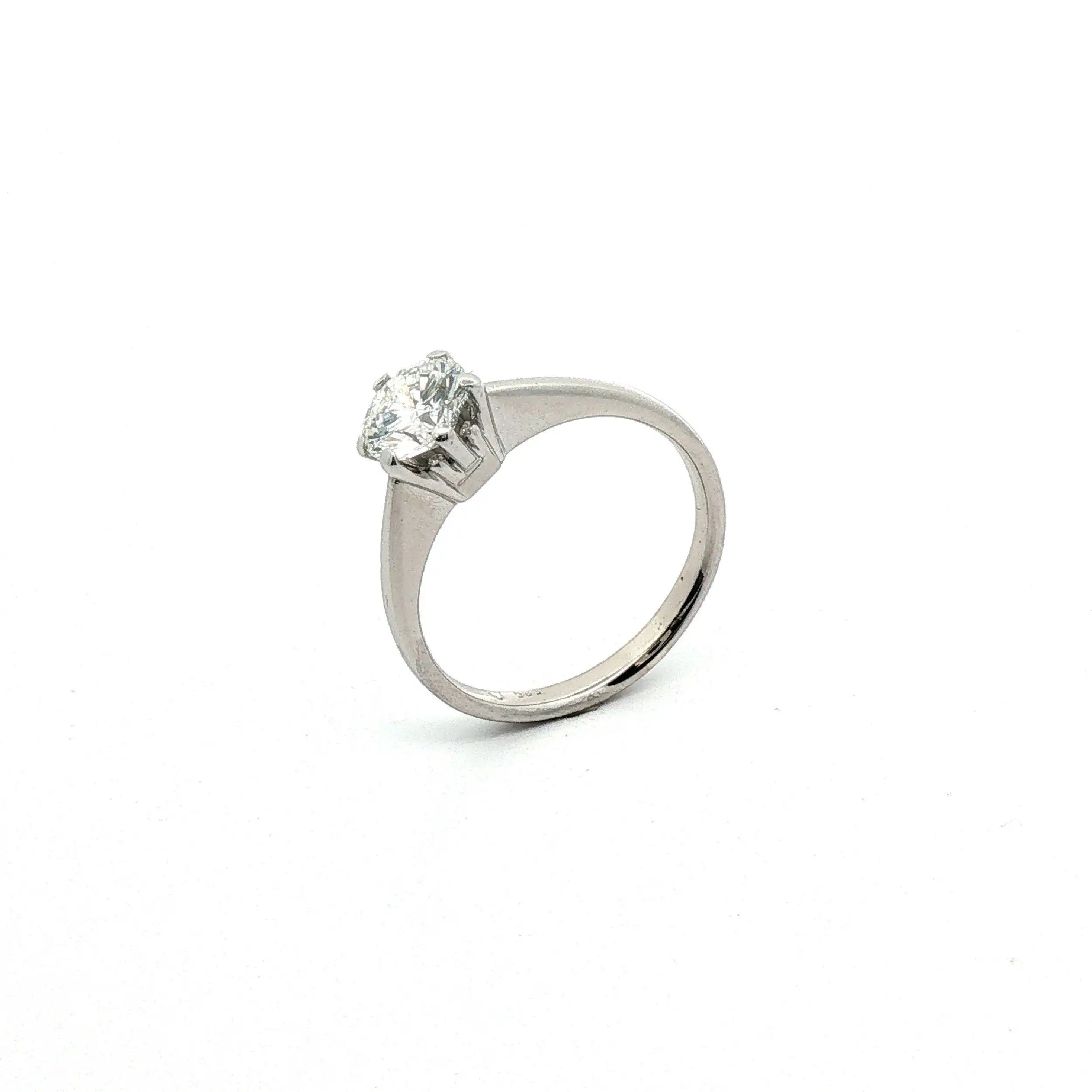 Ring Weißgold mit Brillant Ring Weißgold mit Brillant