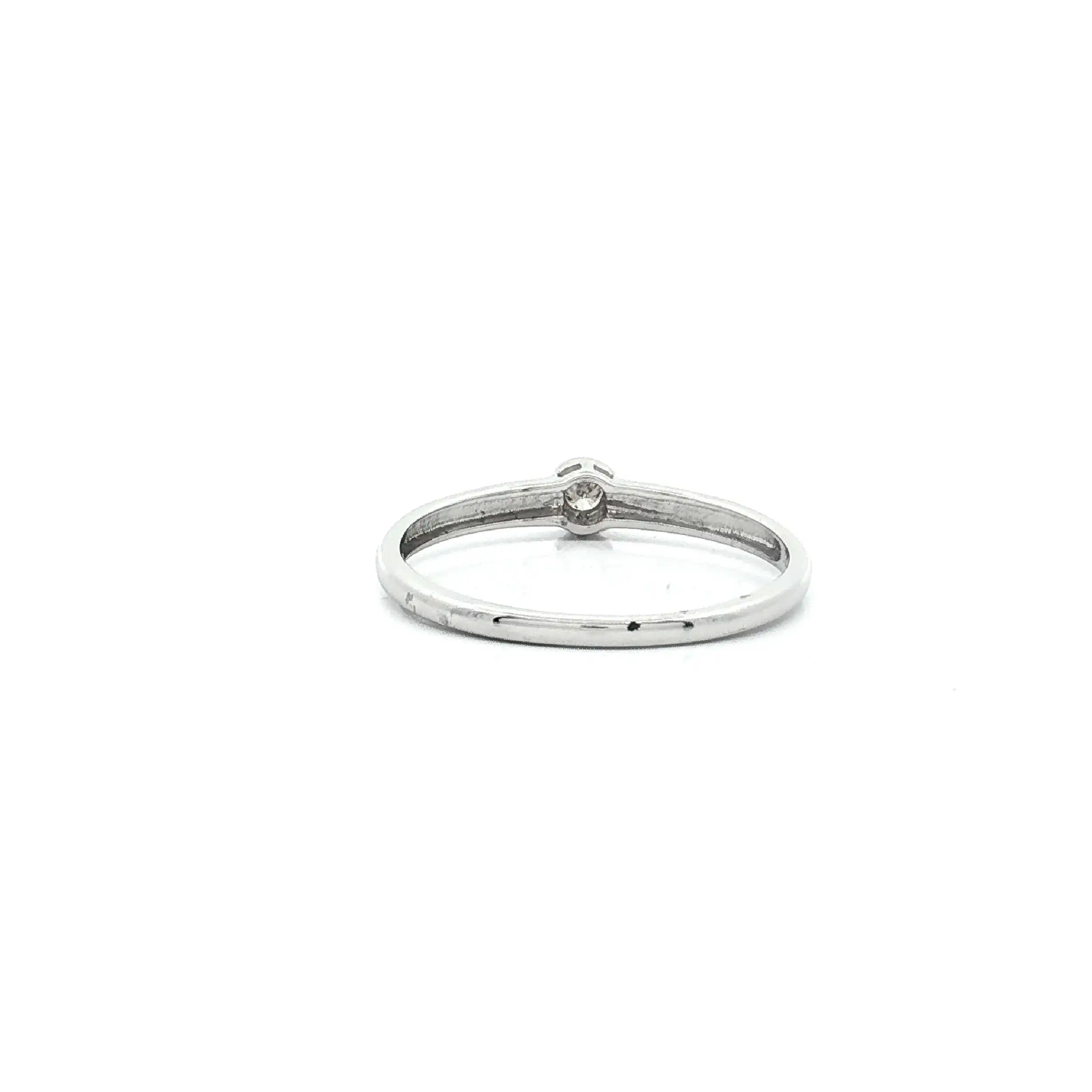 Ring Weißgold mit Brillant Solitär