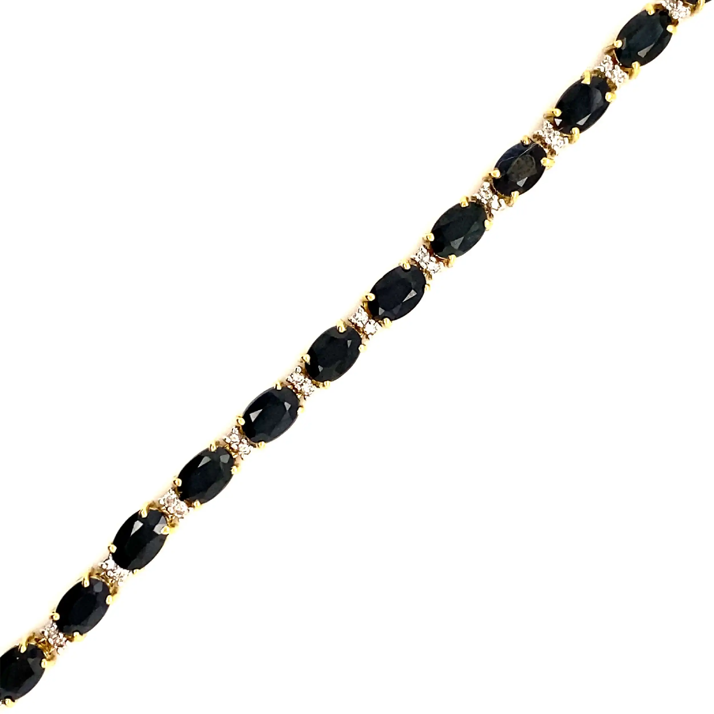 Armband Gelbgold mit Saphiren, Brillanten und EPL Expertise Armband Gelbgold mit Saphiren, Brillanten und EPL Expertise