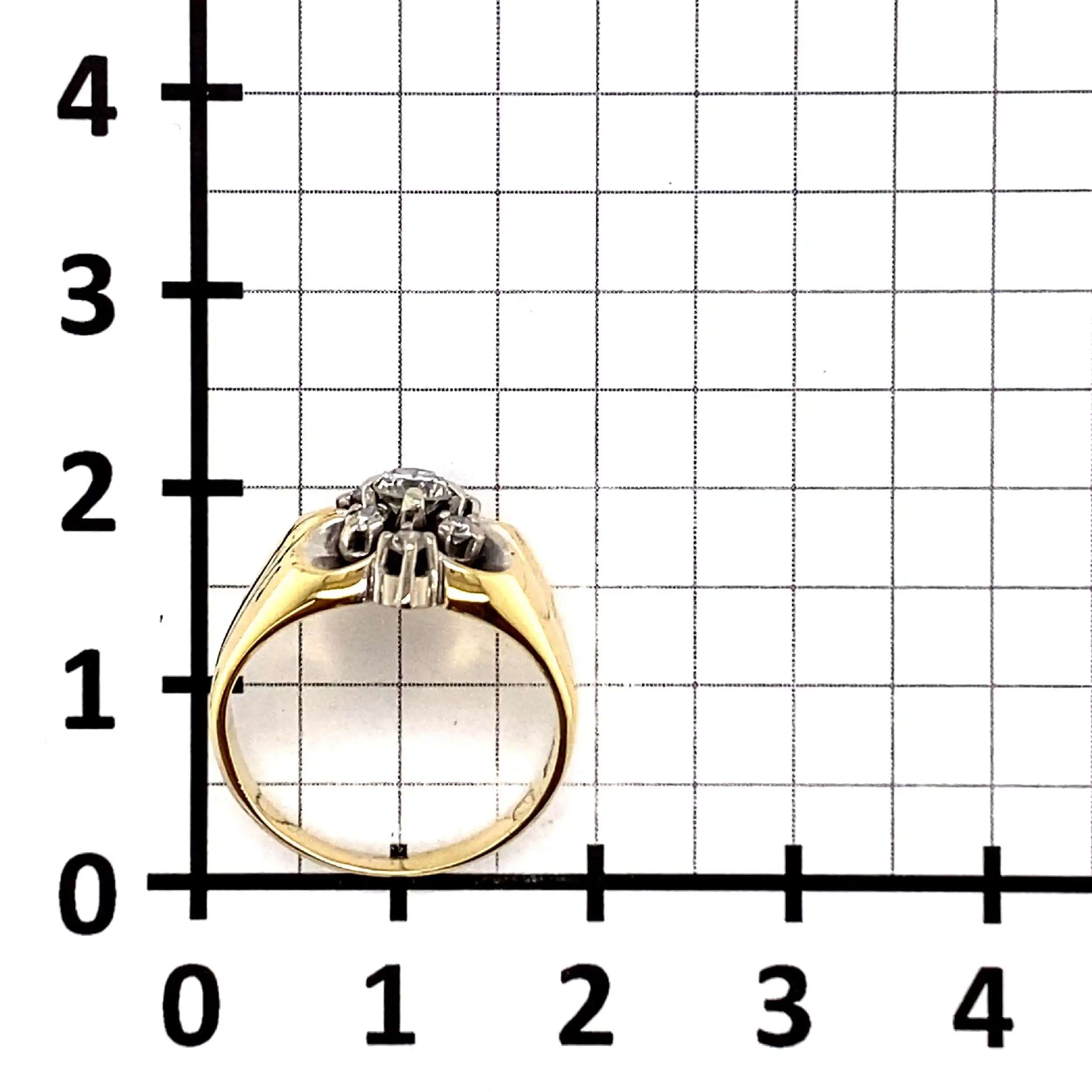 Ring Bicolor mit Brillanten