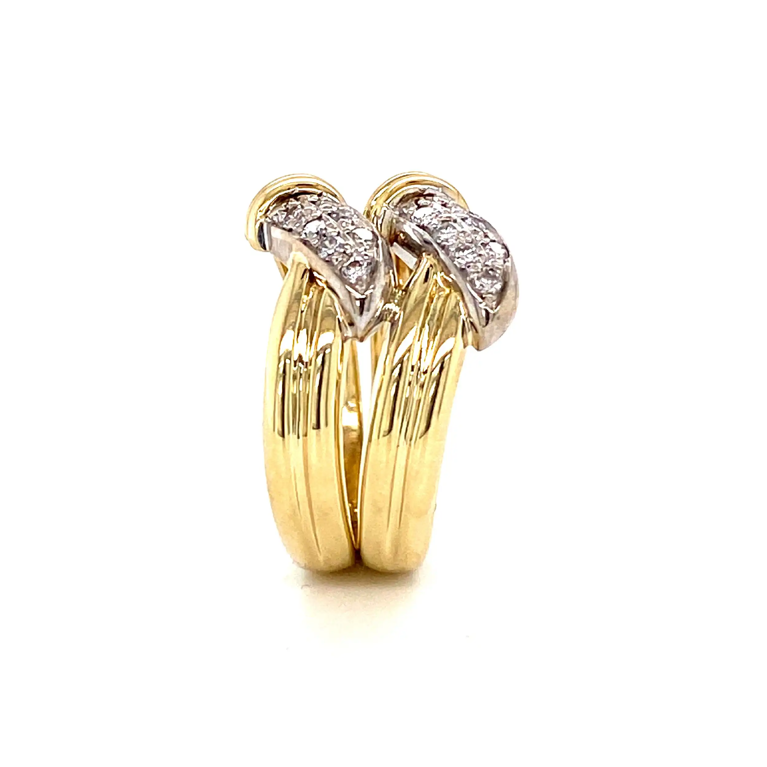 Ring Bicolor mit Brillanten Ring Bicolor mit Brillanten