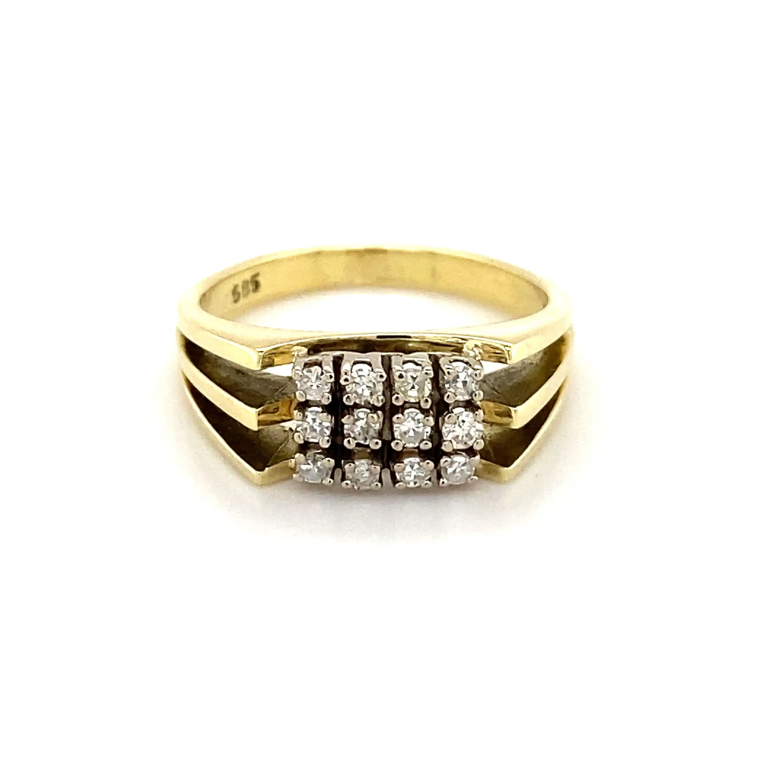 Ring Bicolor mit Diamanten Ring Bicolor mit Diamanten