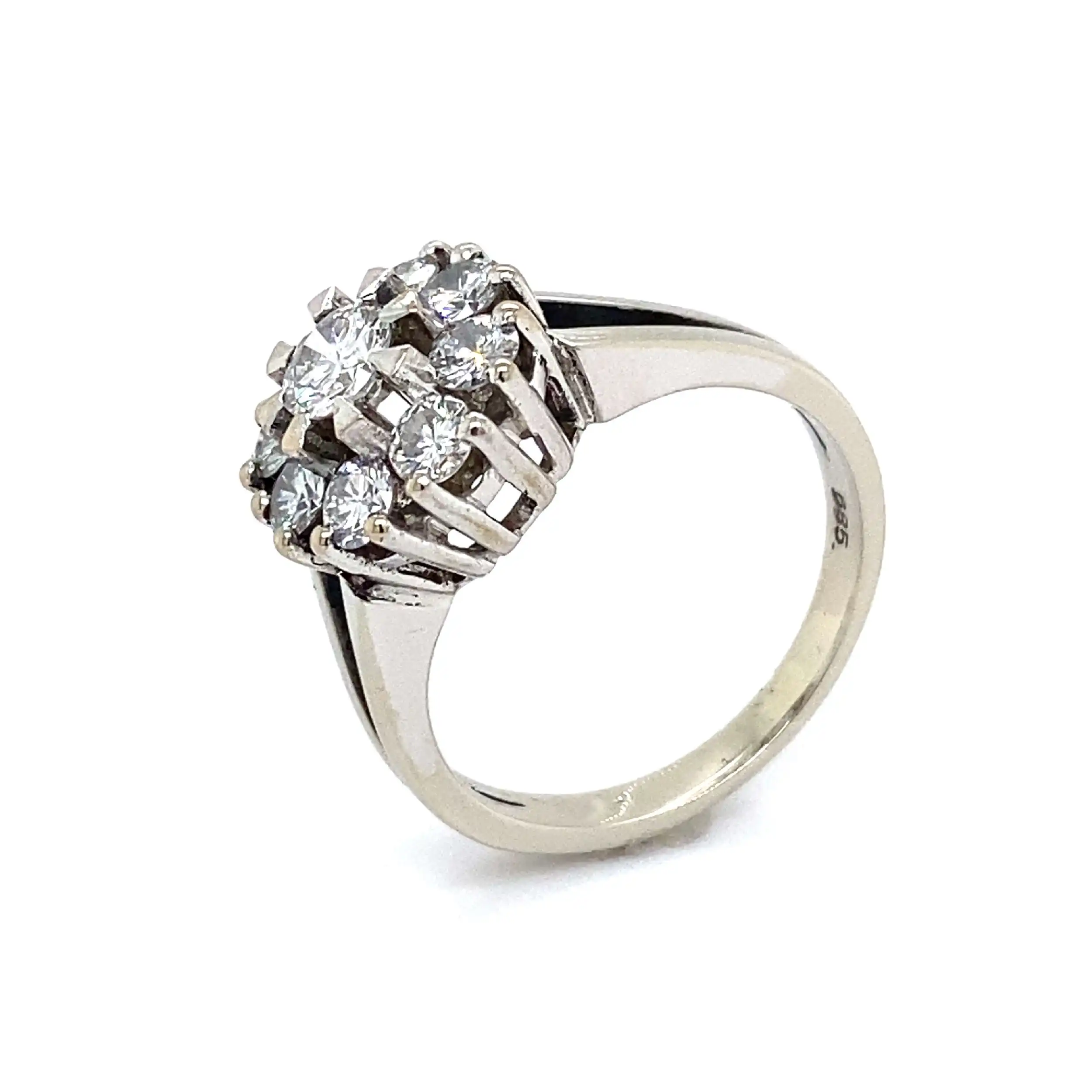 Ring Weißgold mit Brillanten Ring Weißgold mit Brillanten