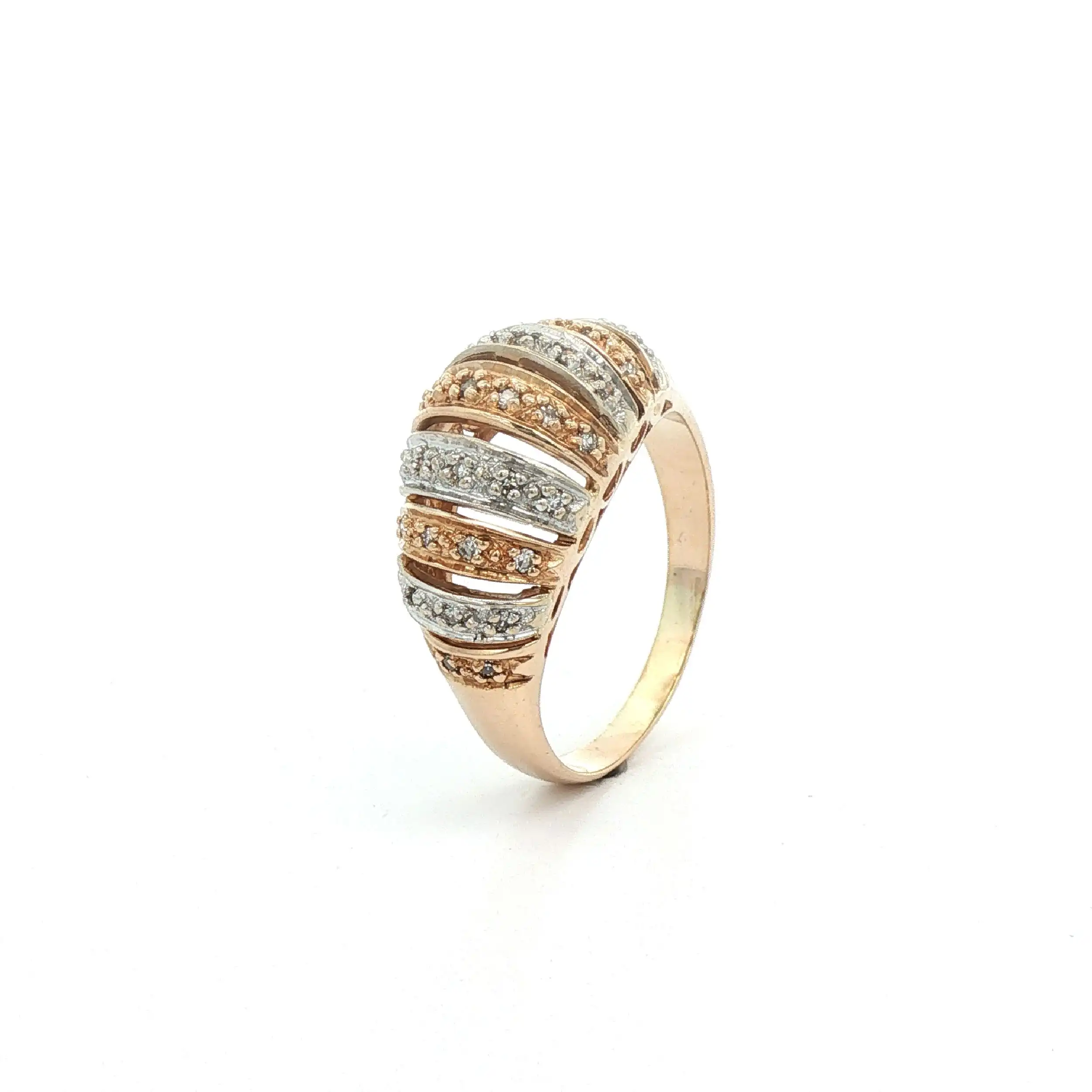 Ring Bicolor mit Diamanten Ring Bicolor mit Diamanten