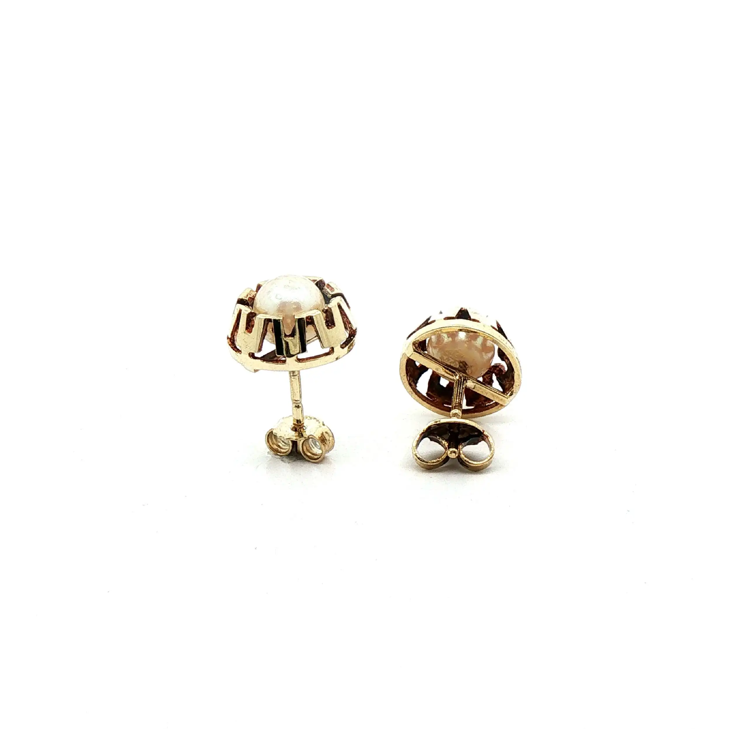 Ohrstecker Gelbgold mit Perle
