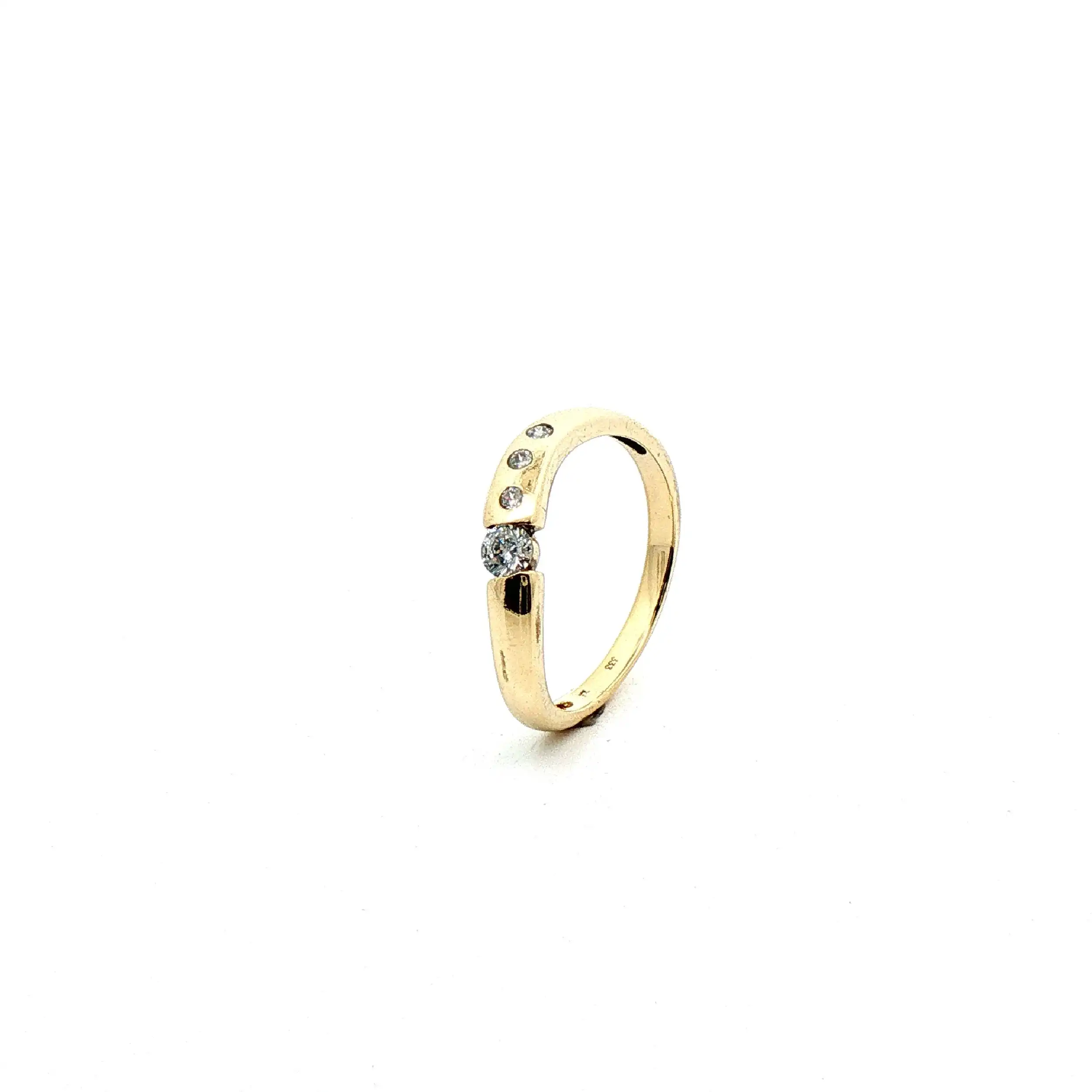 Ring Gelbgold mit Zirkonia