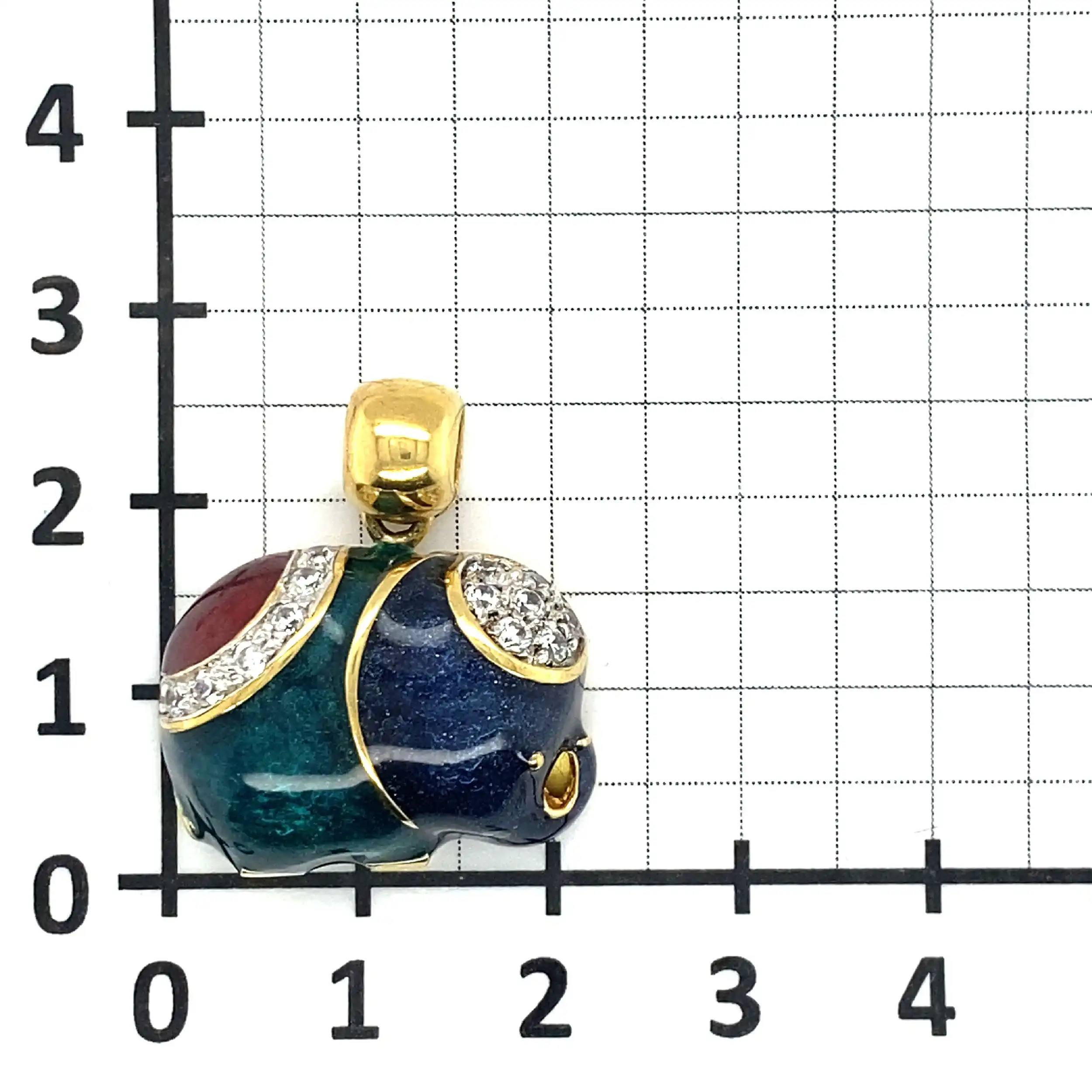 Anhänger/Clip Gelbgold Elefant mit Zirkonia Anhänger/Clip Gelbgold Elefant mit Zirkonia