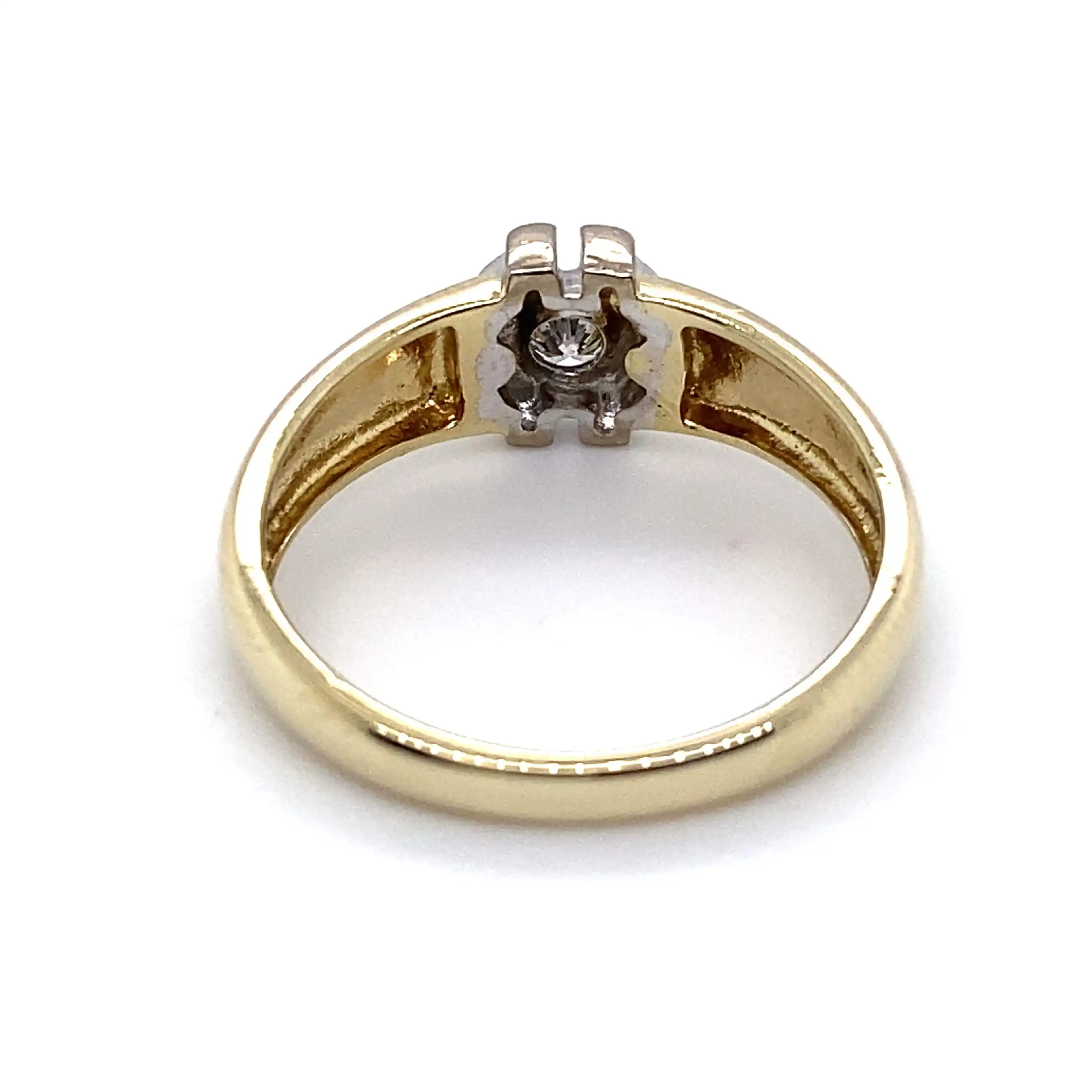 Ring Gelbgold mit Brillant Ring Gelbgold mit Brillant