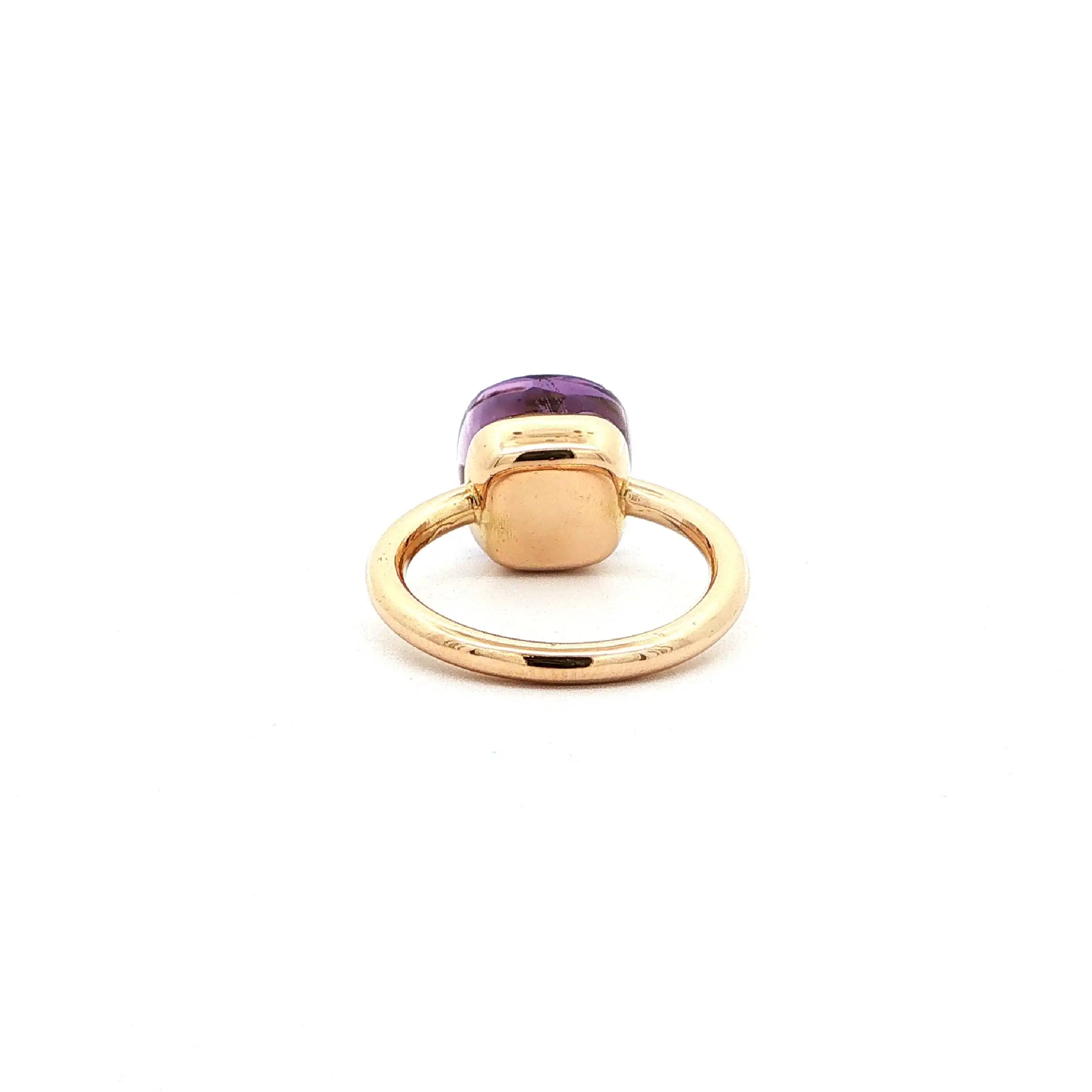 Ring Roségold mit facettierten Amethyst