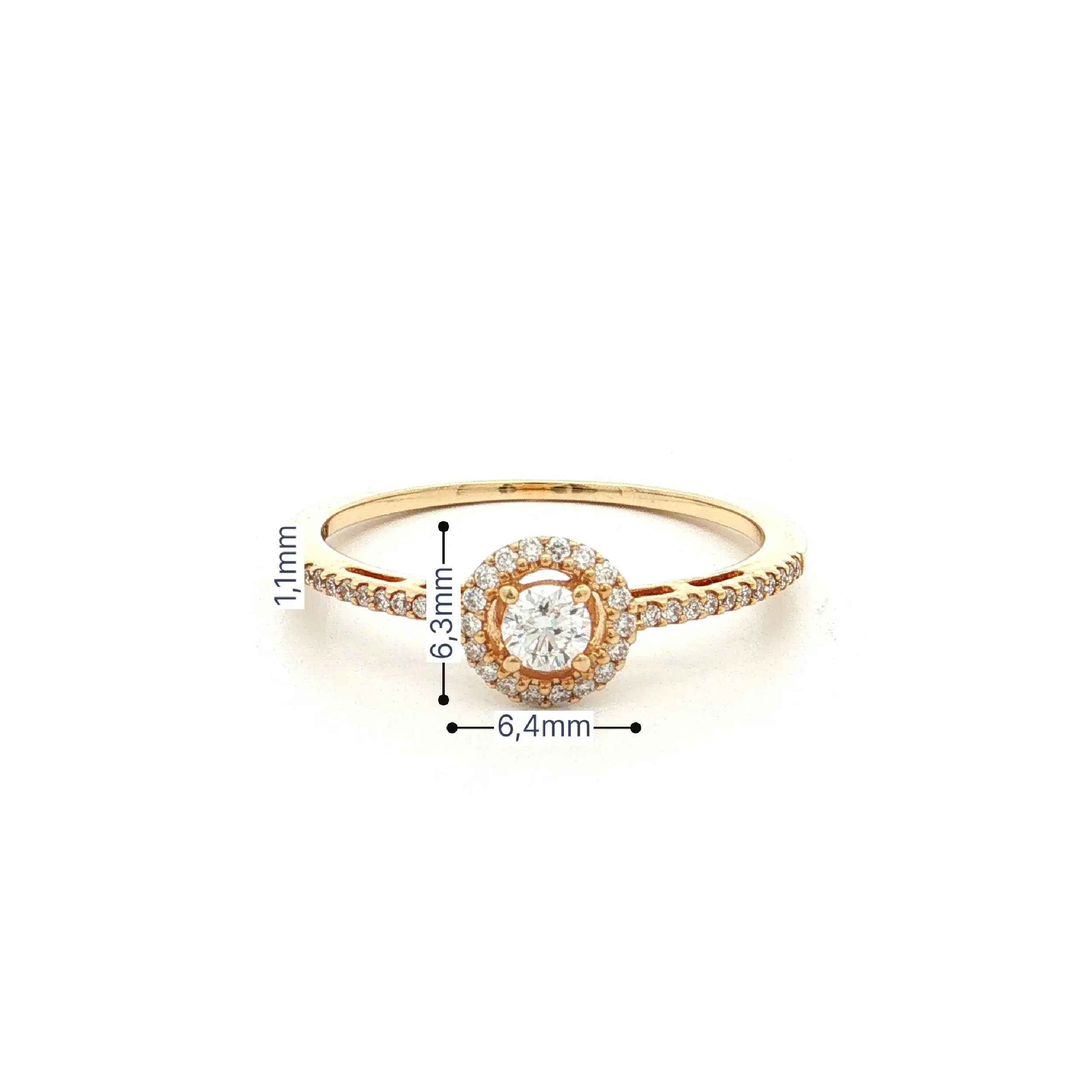Ring Gelbgold mit Brillanten Ring Gelbgold mit Brillanten