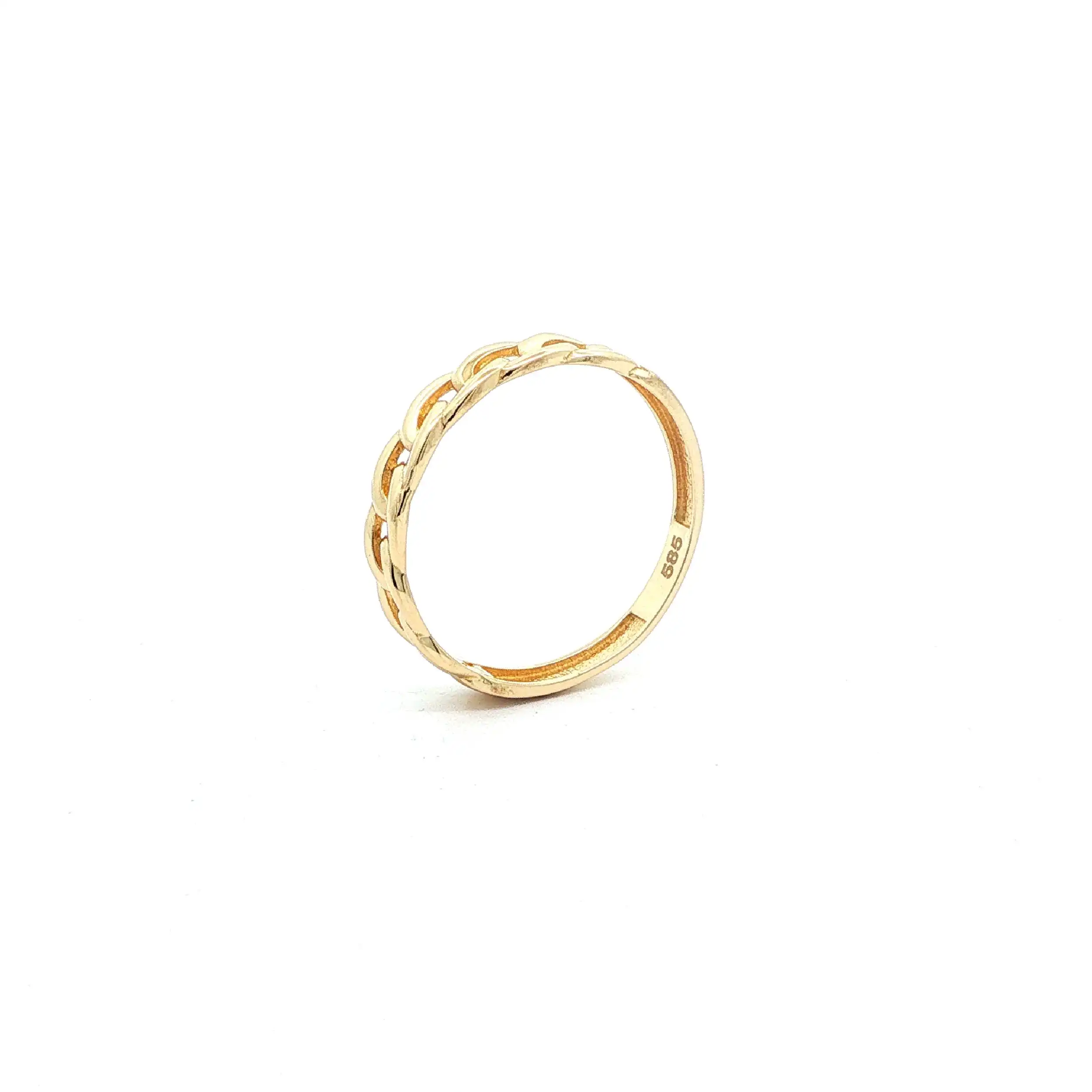 Ring Gelbgold geflochten
