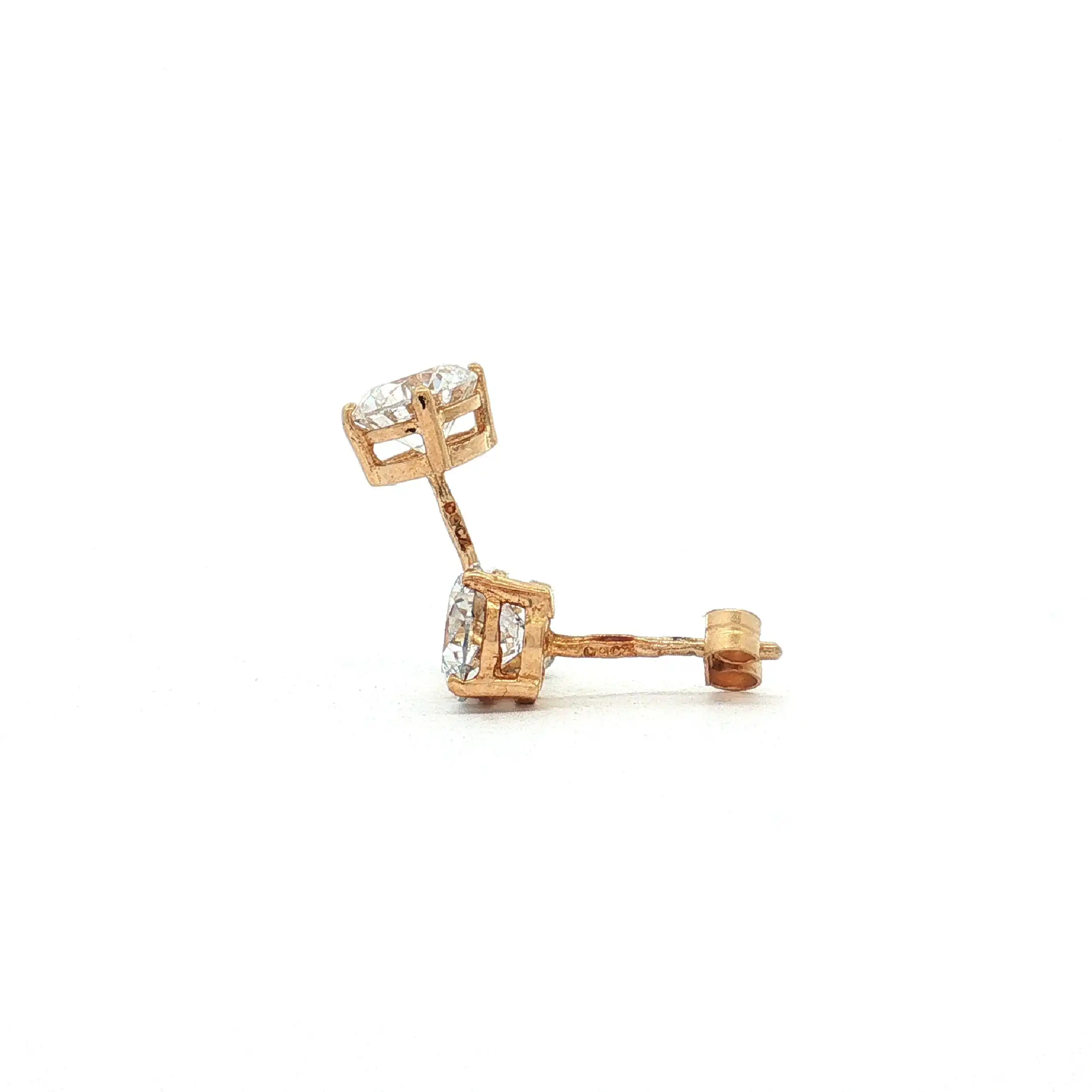 Ohrstecker Gelbgold mit Zirkonia