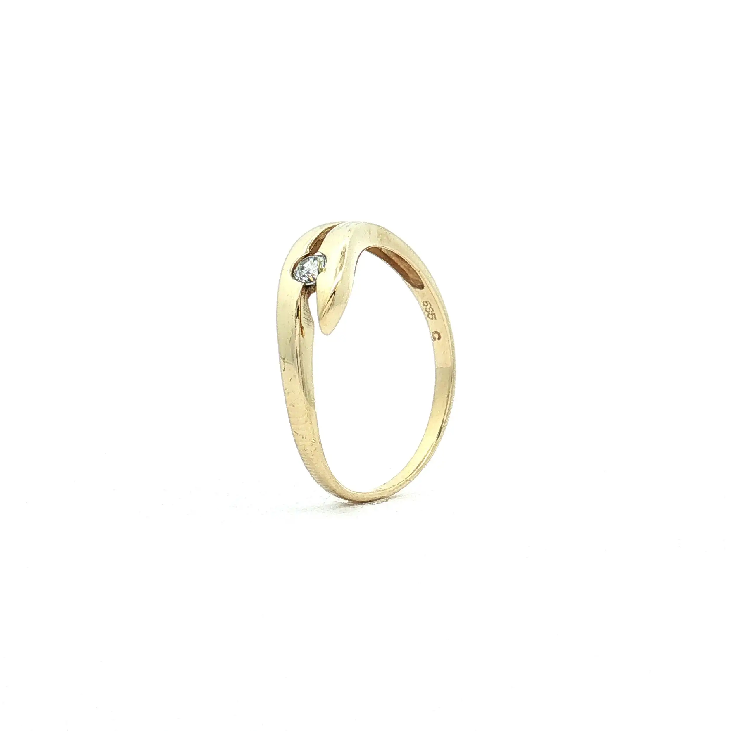 Ring Gelbgold mit Zirkonia