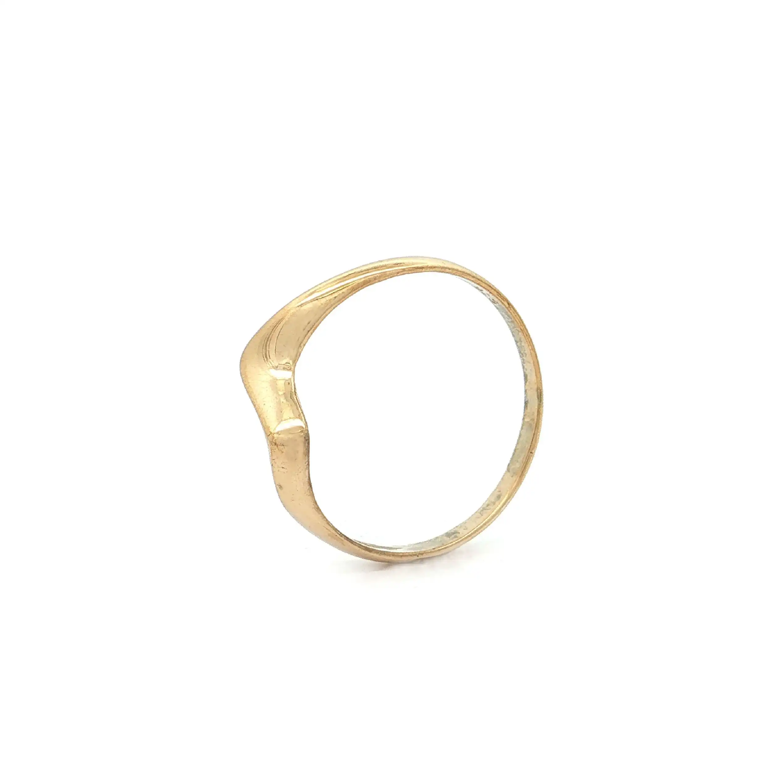 Ring Silber vergoldet zackig