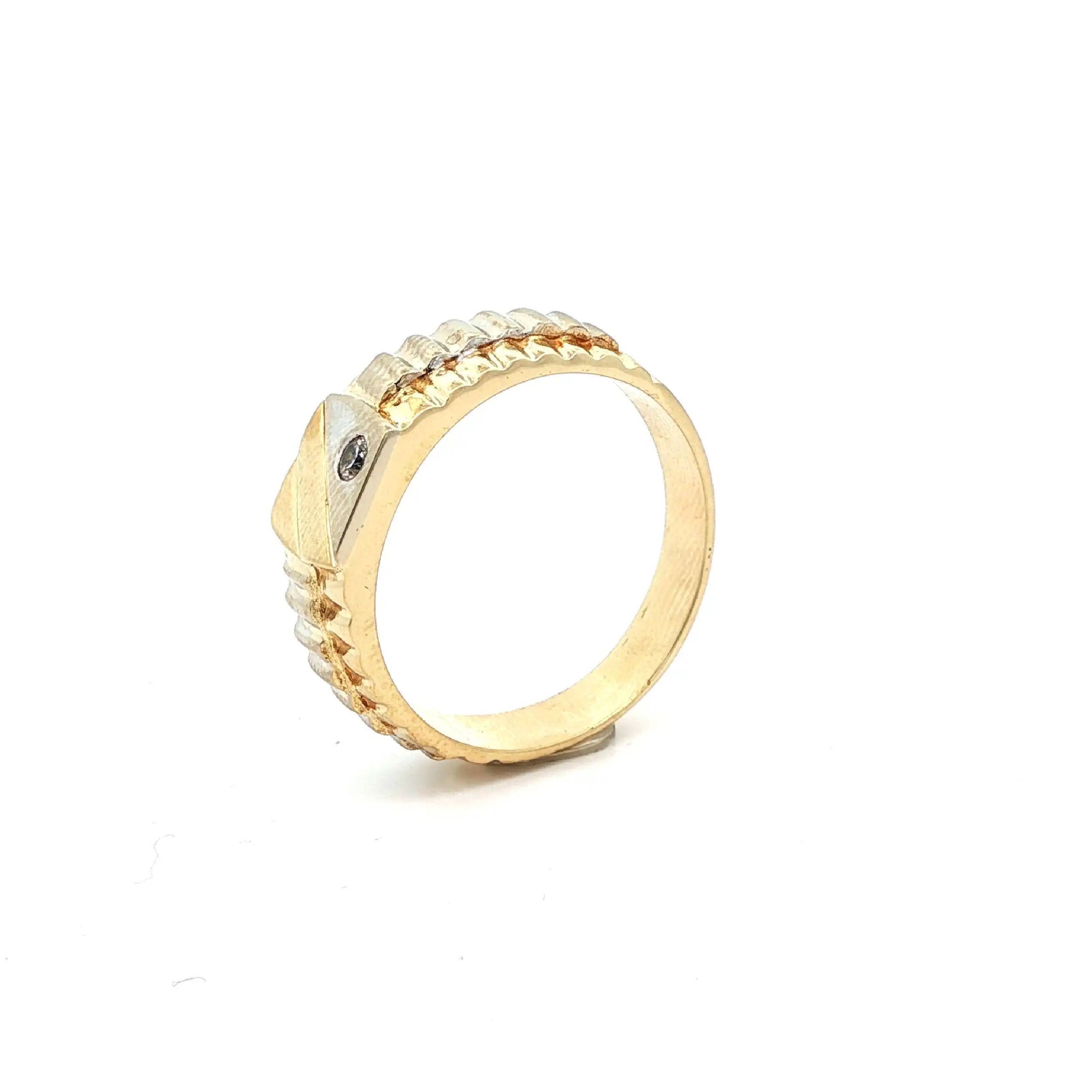 Ring Bicolor mit Zirkonia Ring Bicolor mit Zirkonia