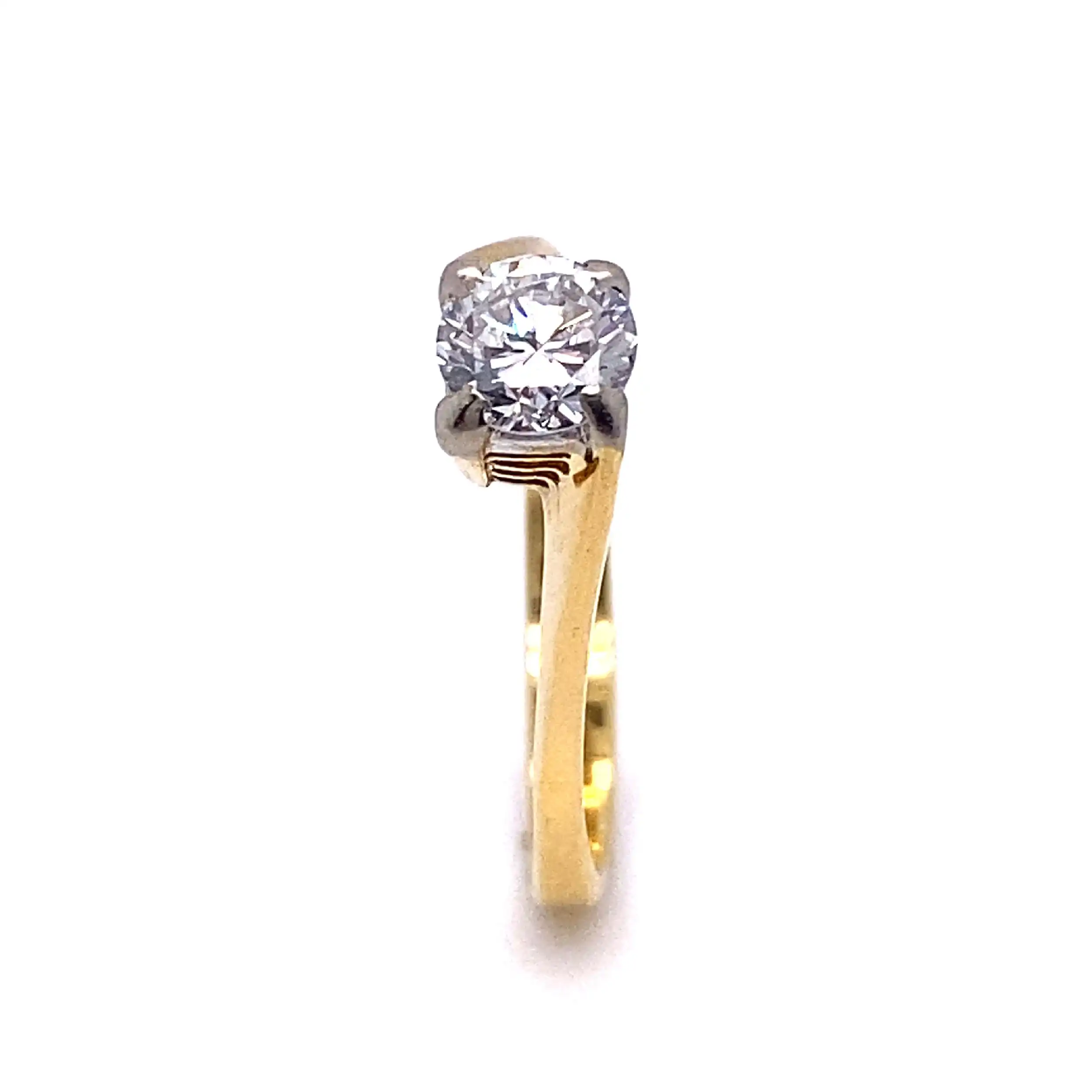 Ring Gelbgold mit Solitär Brillant Ring Gelbgold mit Solitär Brillant