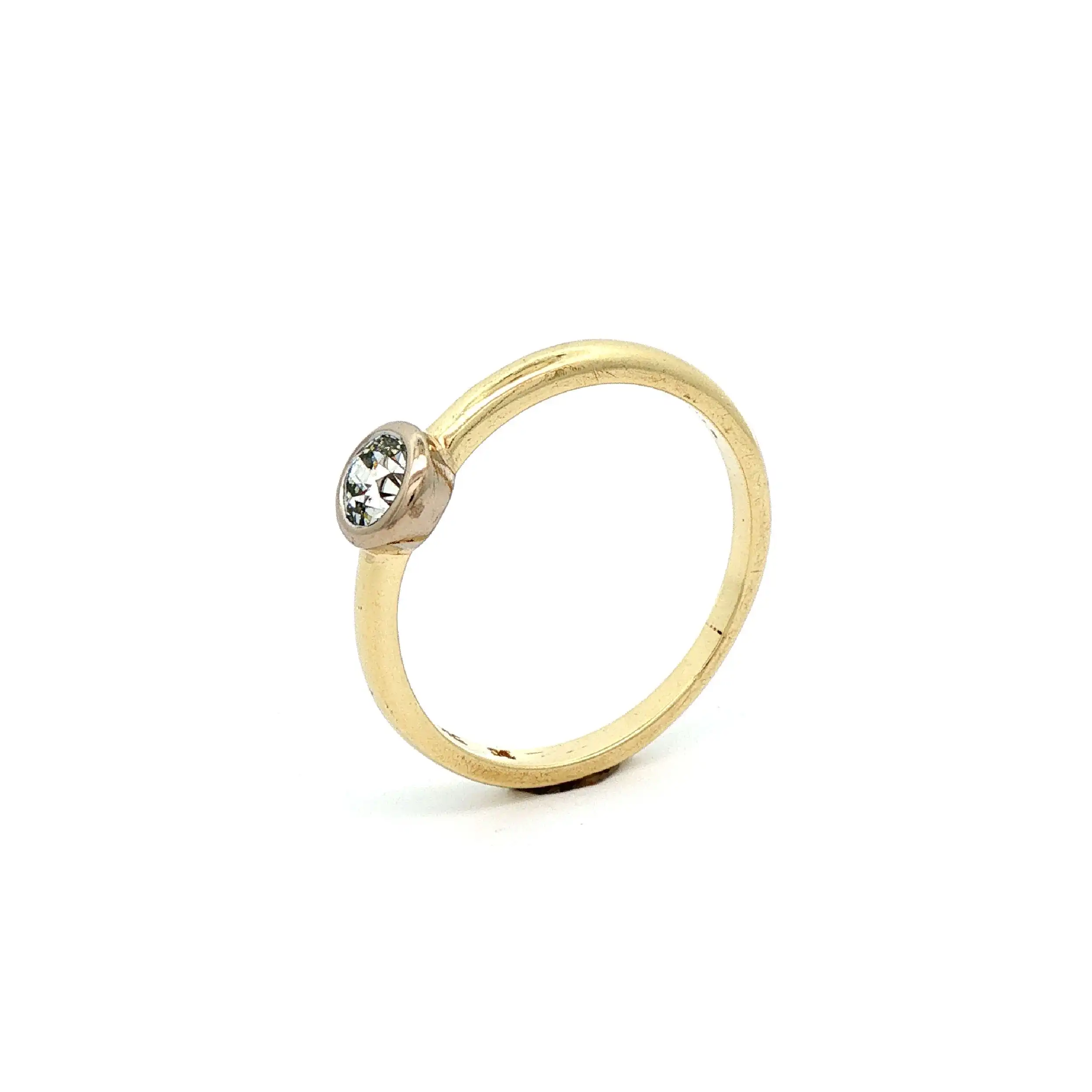 Ring Bicolor mit Diamant Ring Bicolor mit Diamant
