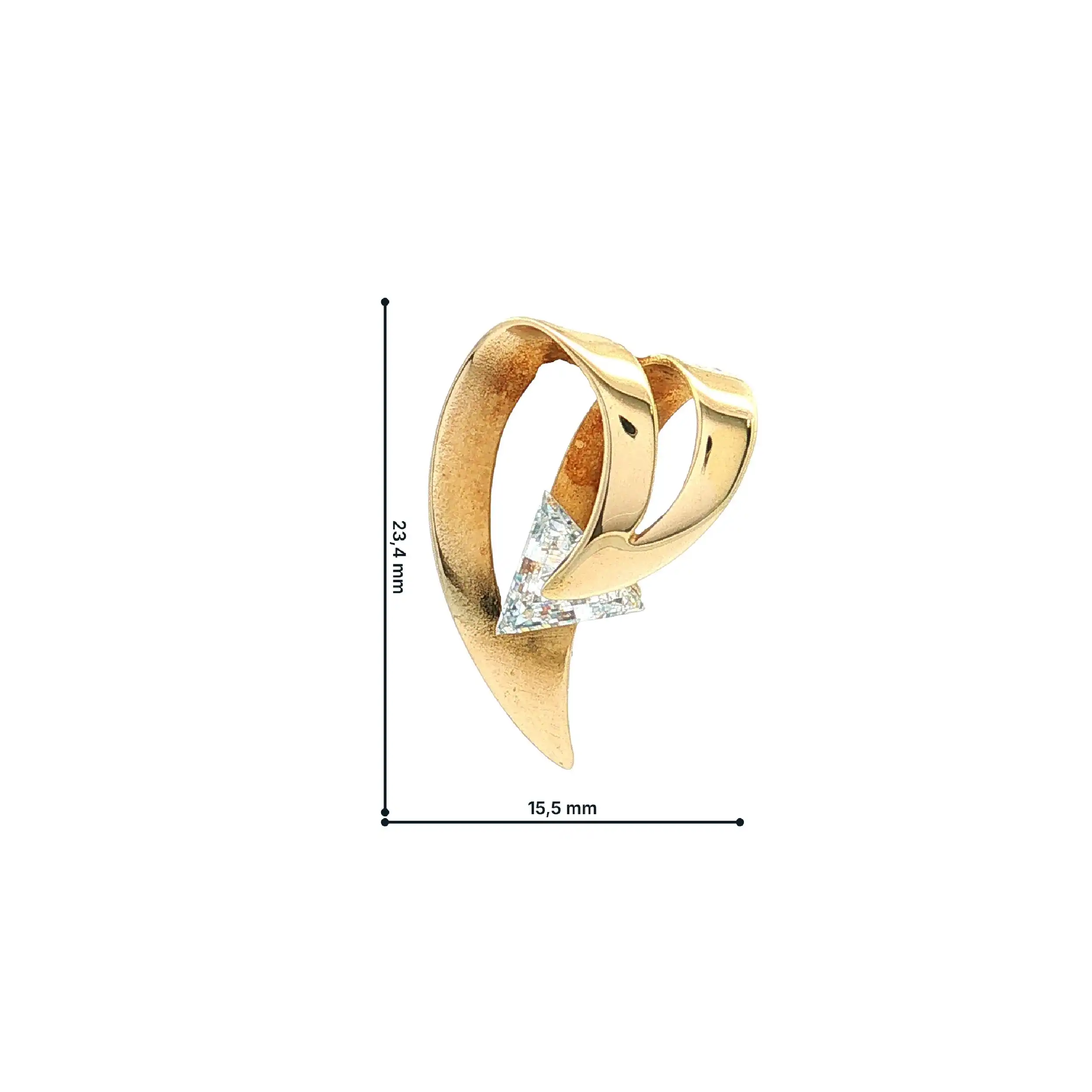 Anhänger Gelbgold mit Zirkonia Anhänger Gelbgold mit Zirkonia