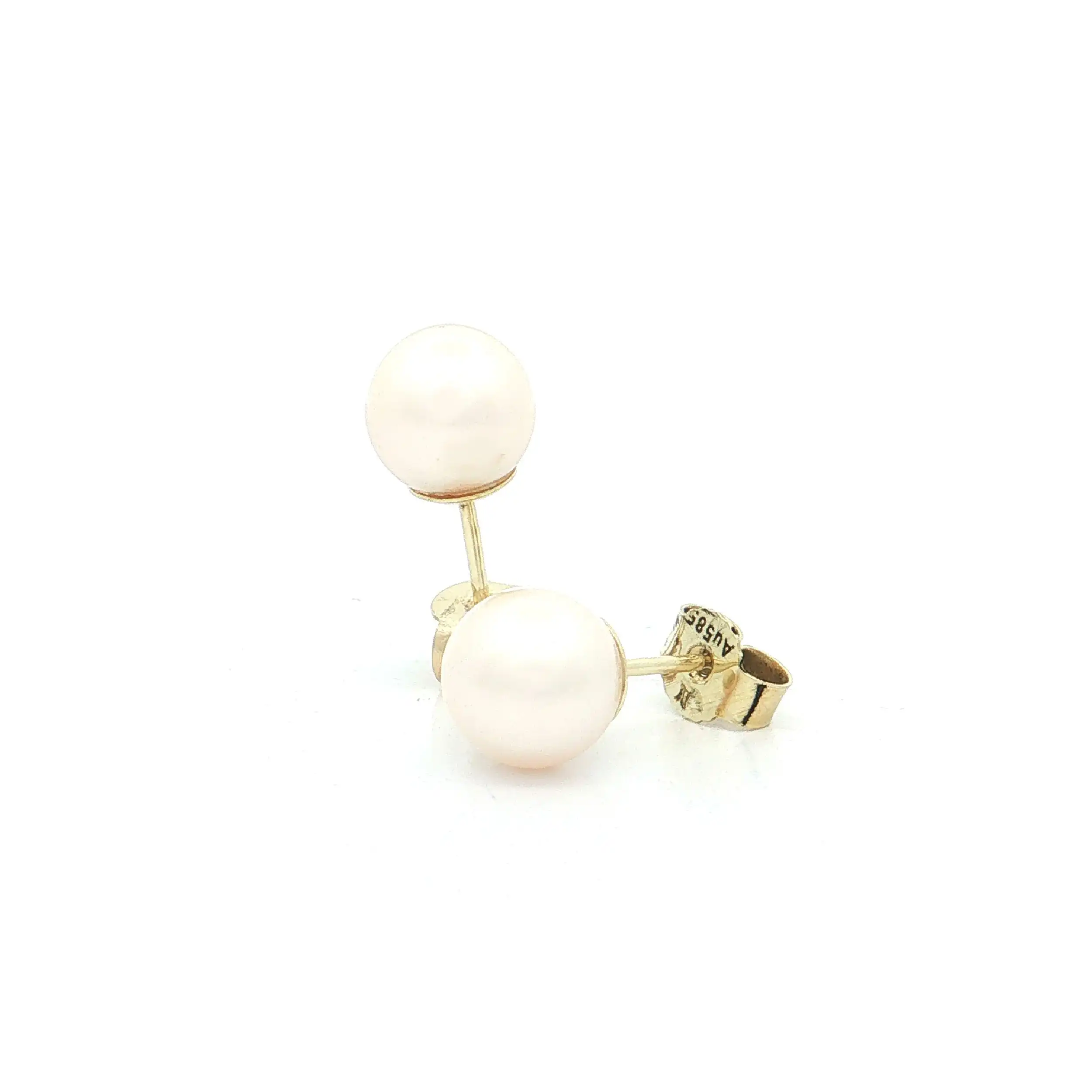 Ohrstecker Gelbgold mit Perle Ohrstecker Gelbgold mit Perle