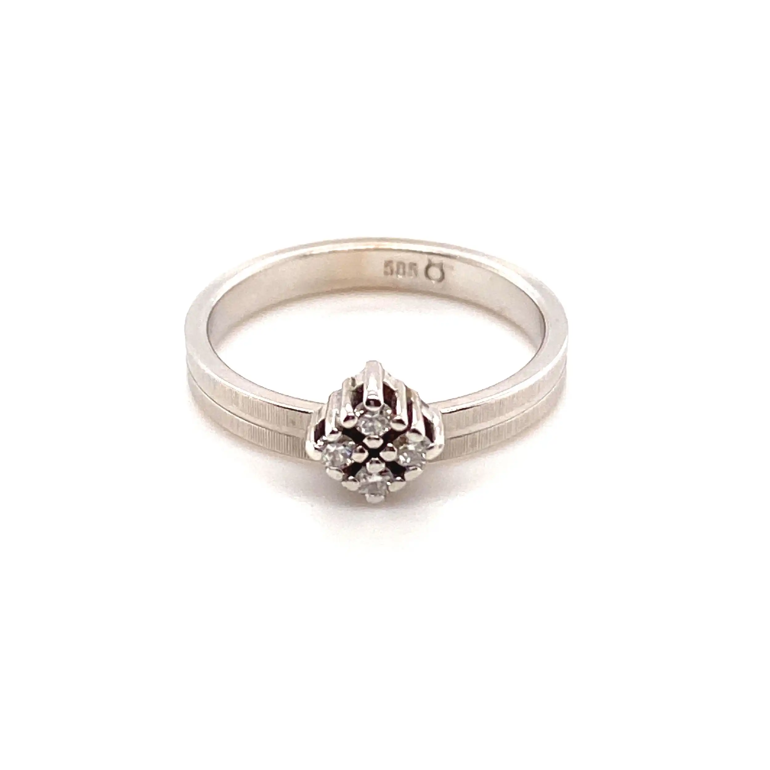 Ring Weißgold mit Brillanten Ring Weißgold mit Brillanten