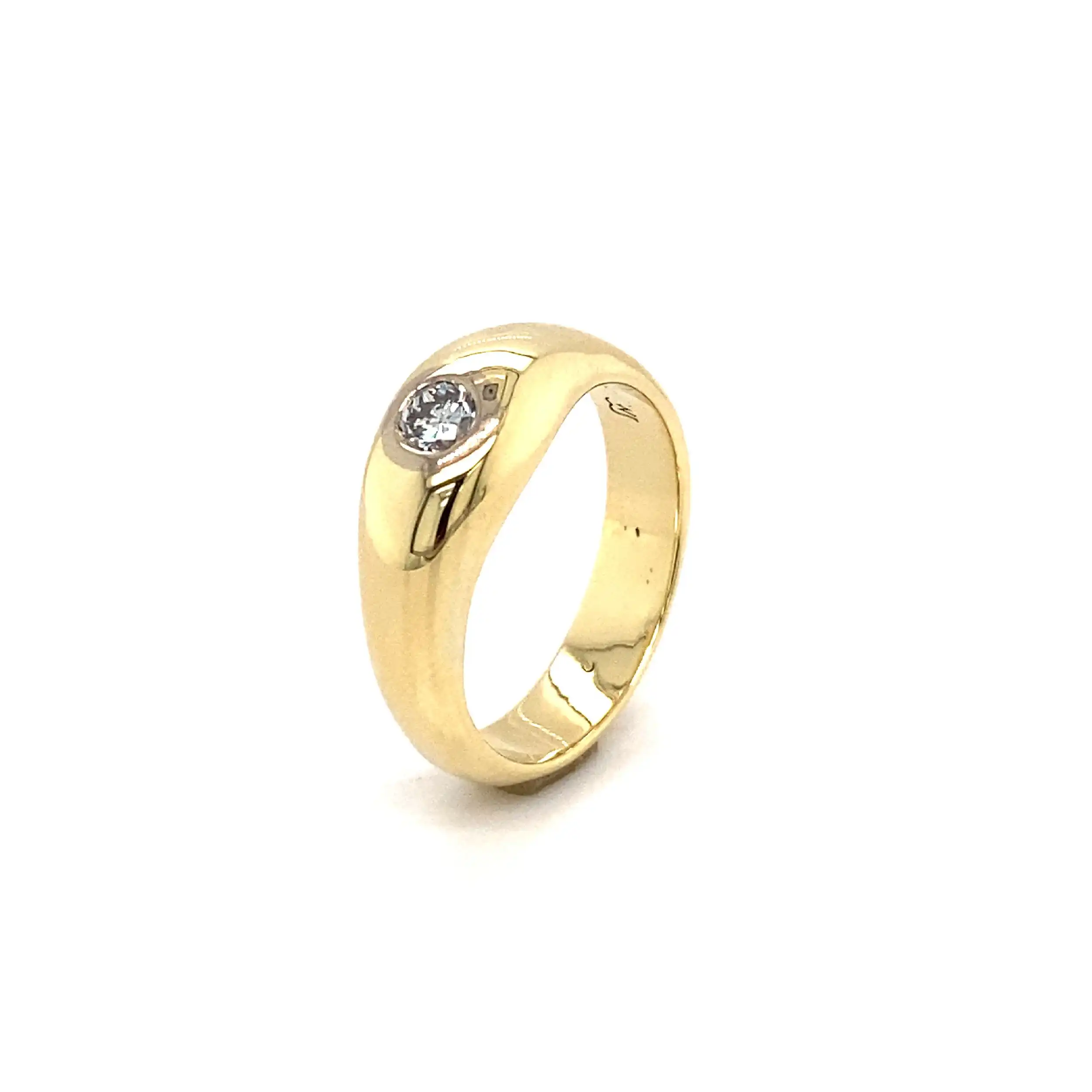 Ring Gelbgold mit Brillant Ring Gelbgold mit Brillant