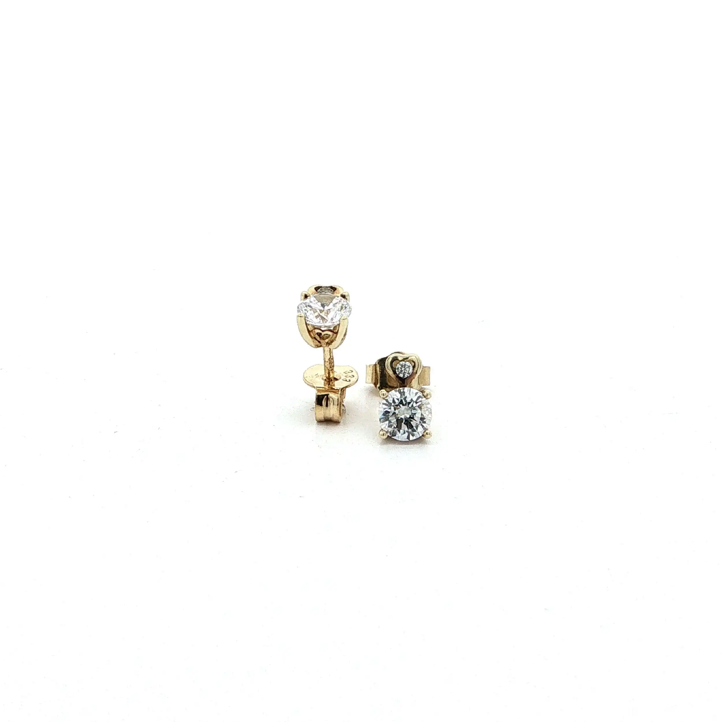 Ohrstecker Gelbgold mit Zirkonia Ohrstecker Gelbgold mit Zirkonia