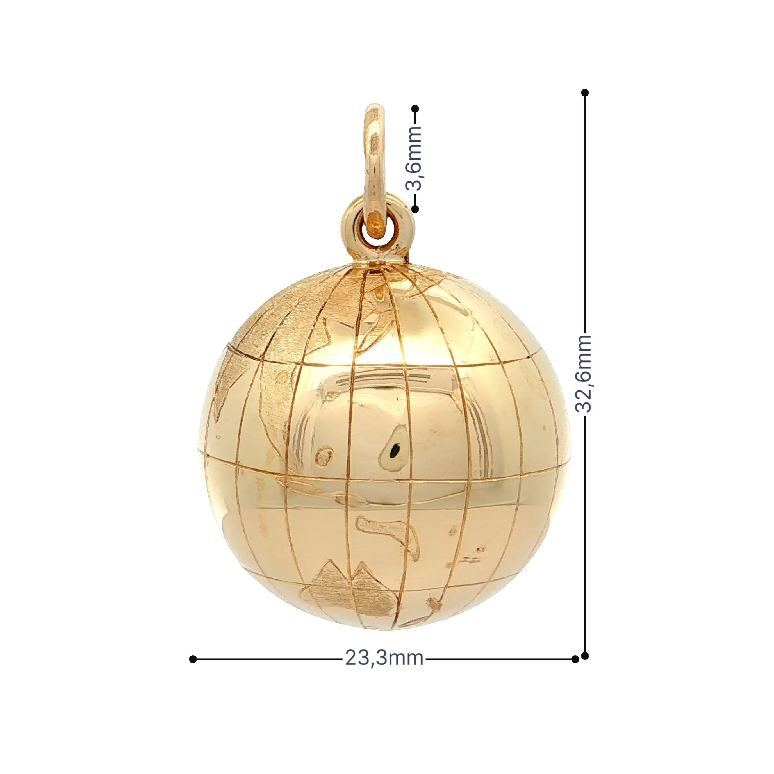 Anhänger "Planet" Gelbgold