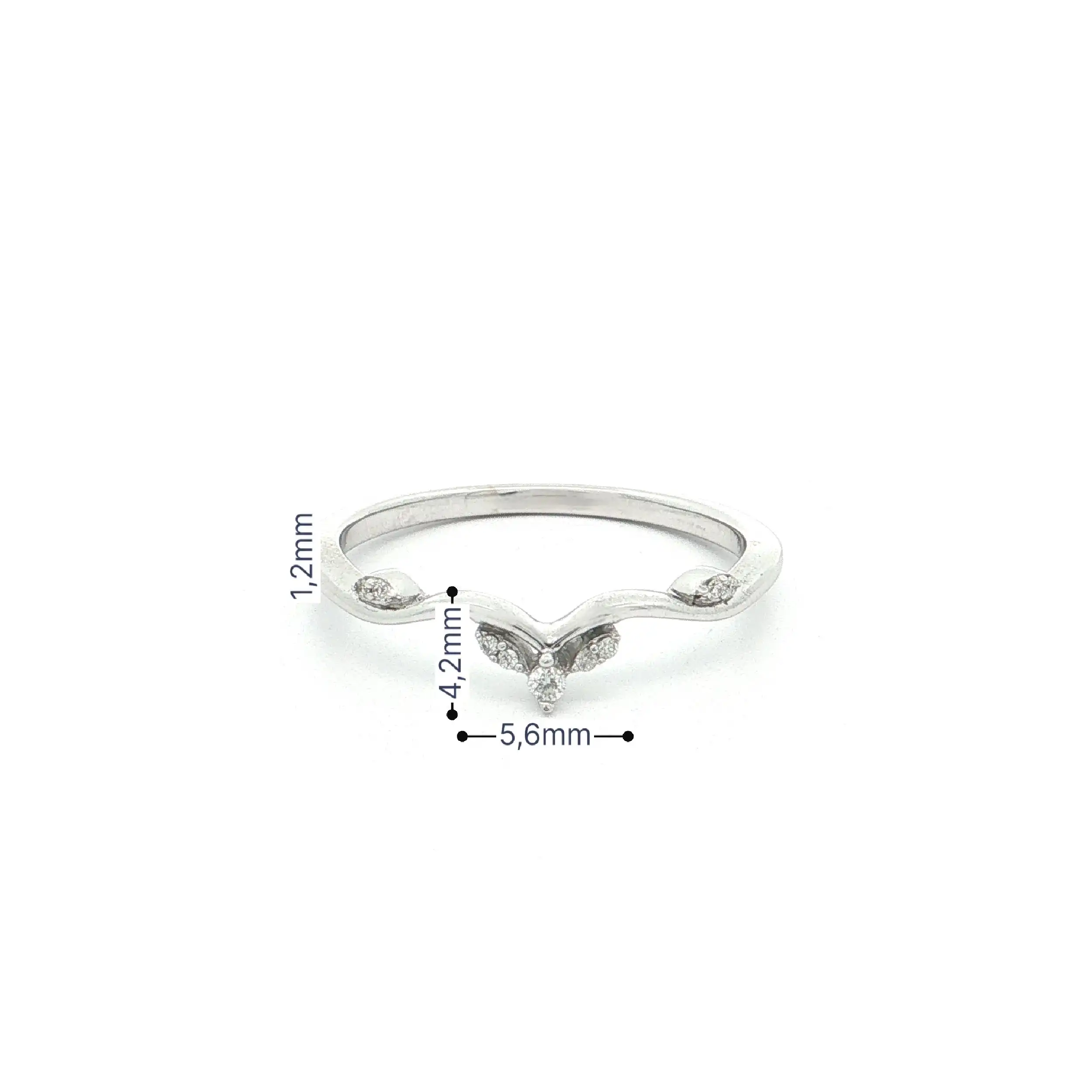 Ring Weißgold mit Brillanten Ring Weißgold mit Brillanten