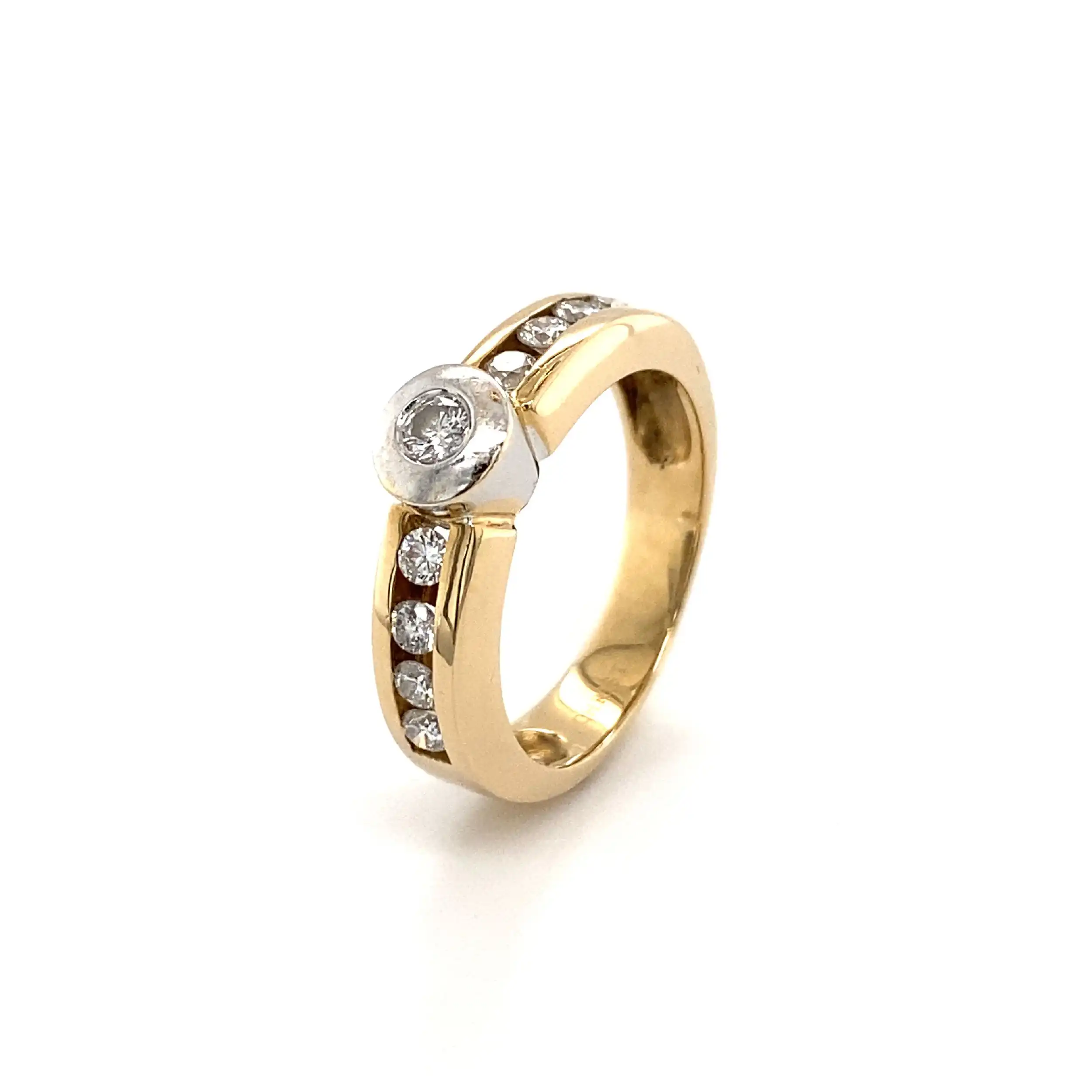 Ring Bicolor mit Brillanten