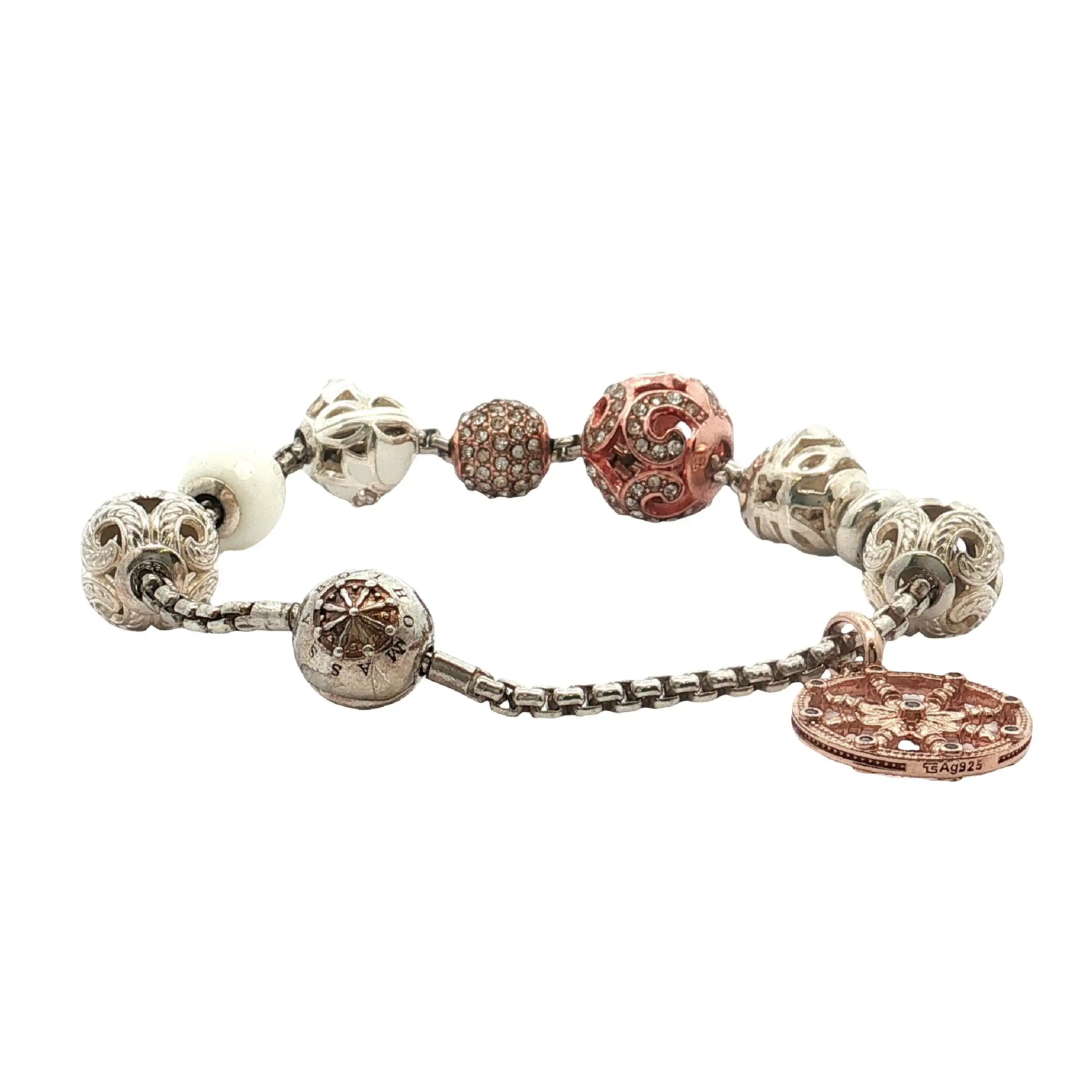 Armband mit Charms Silber/Stahl Thomas Sabo Armband mit Charms Silber/Stahl Thomas Sabo