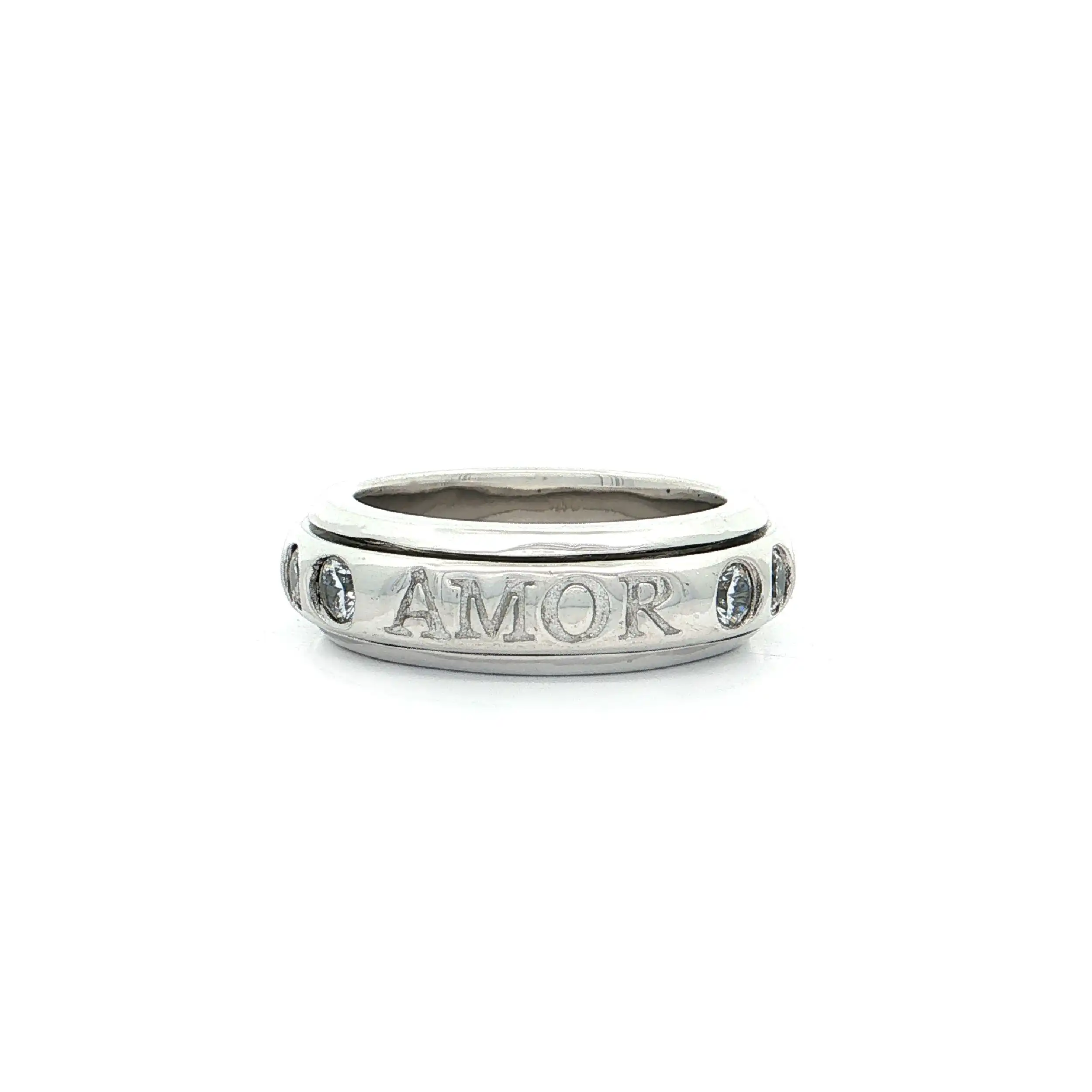Rollring Silber mit Zirkonia "Amor"