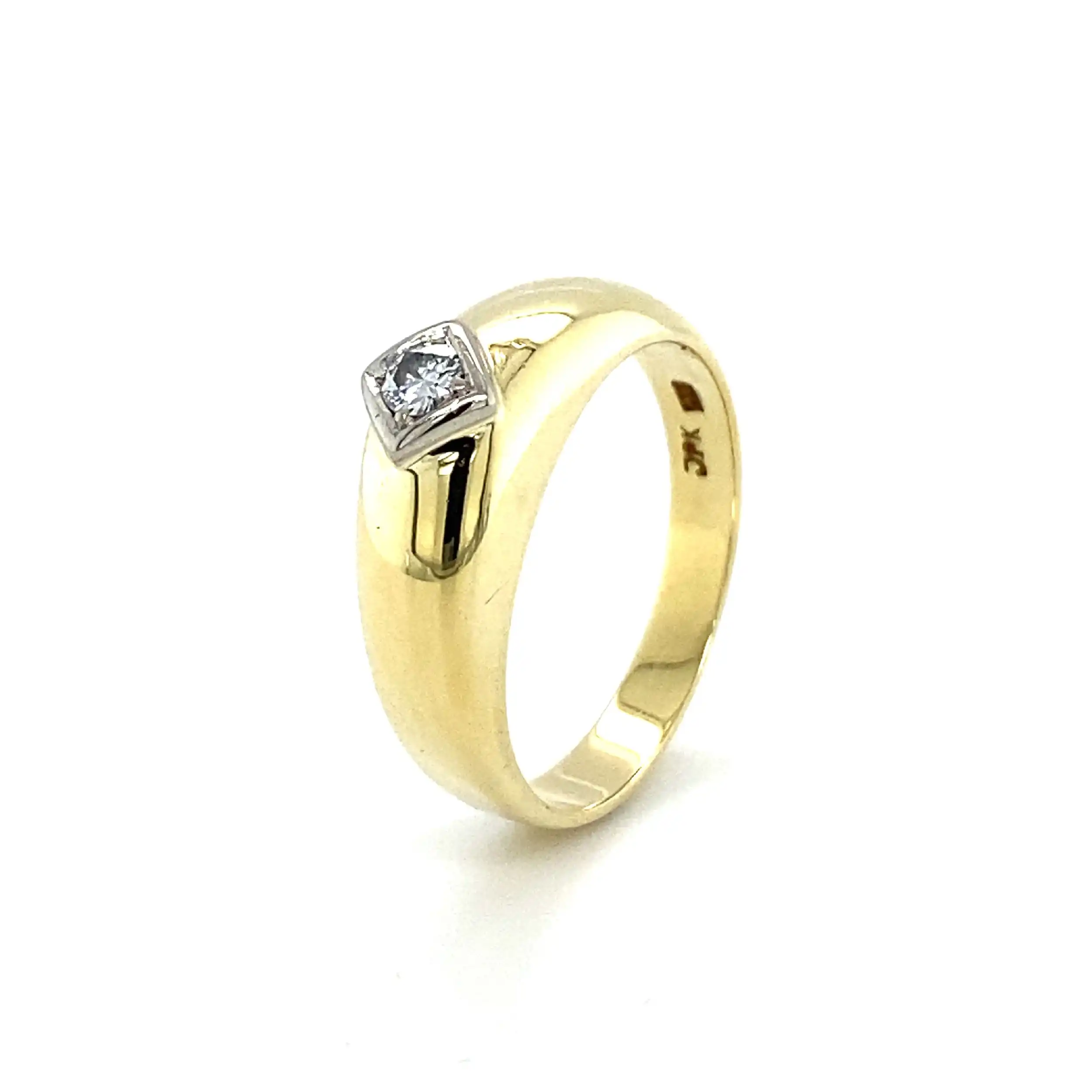 Ring Gelbgold mit Brillant Ring Gelbgold mit Brillant
