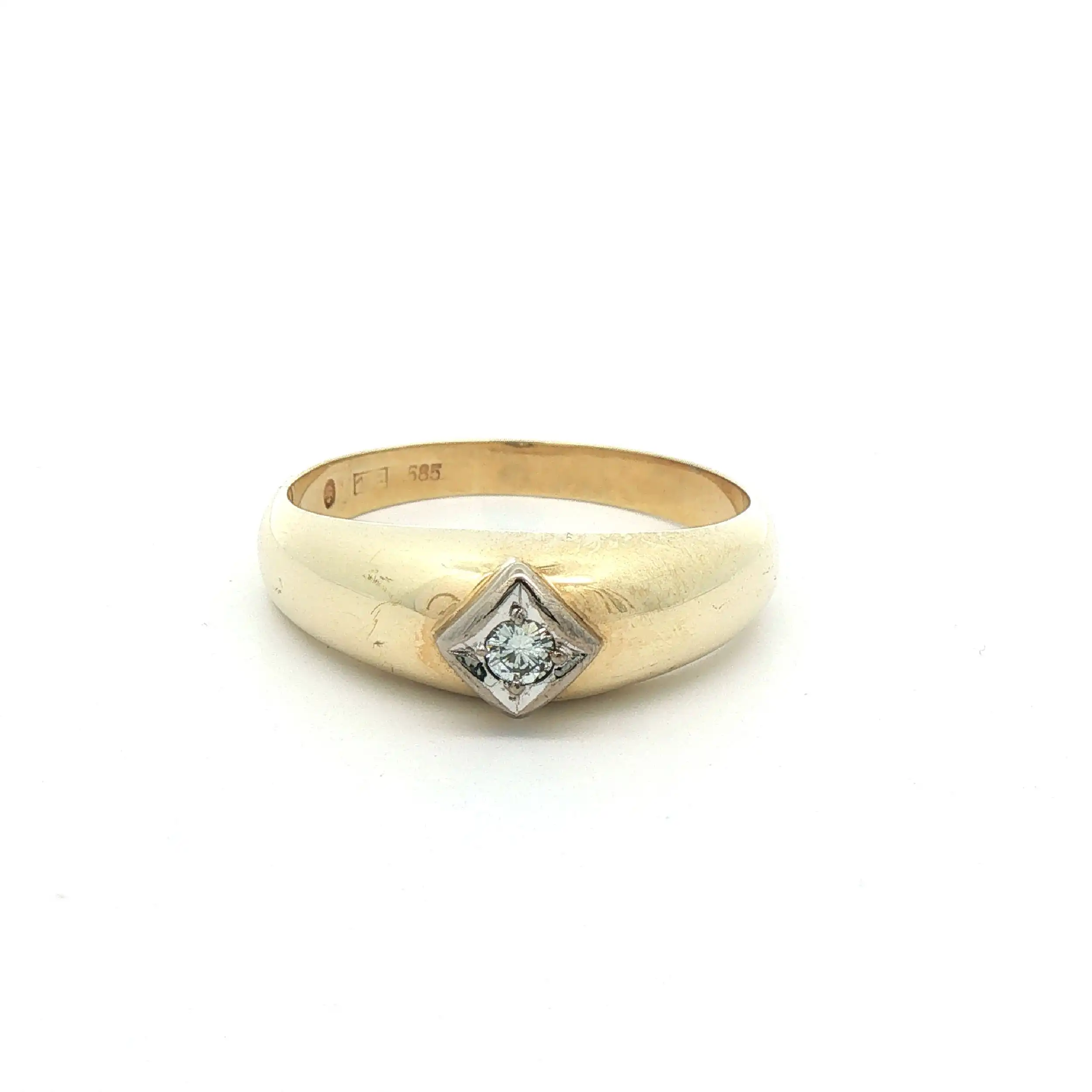 Ring Bicolor mit Brillant