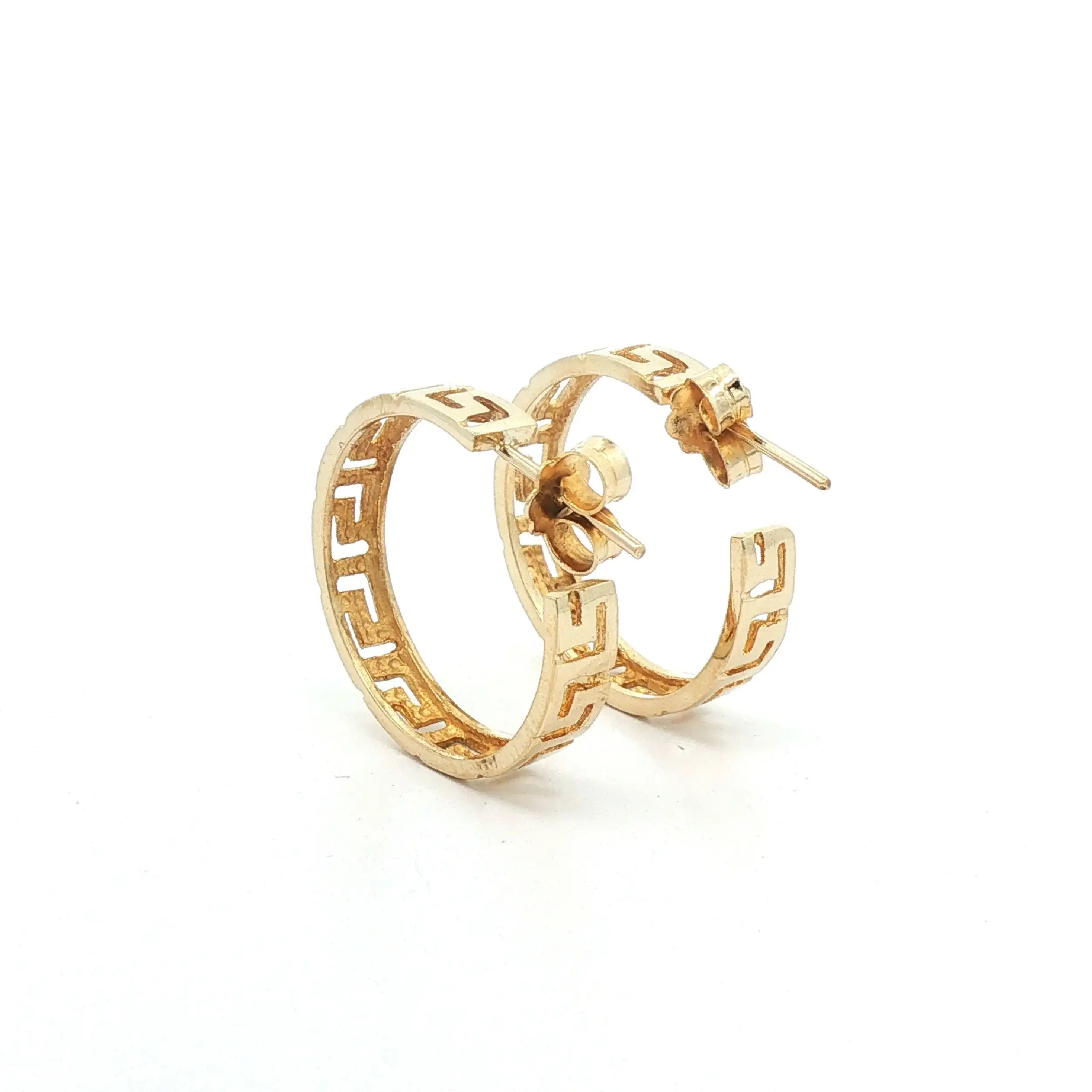 Creolen Gelbgold mit durchbrochenem Muster Creolen Gelbgold mit durchbrochenem Muster