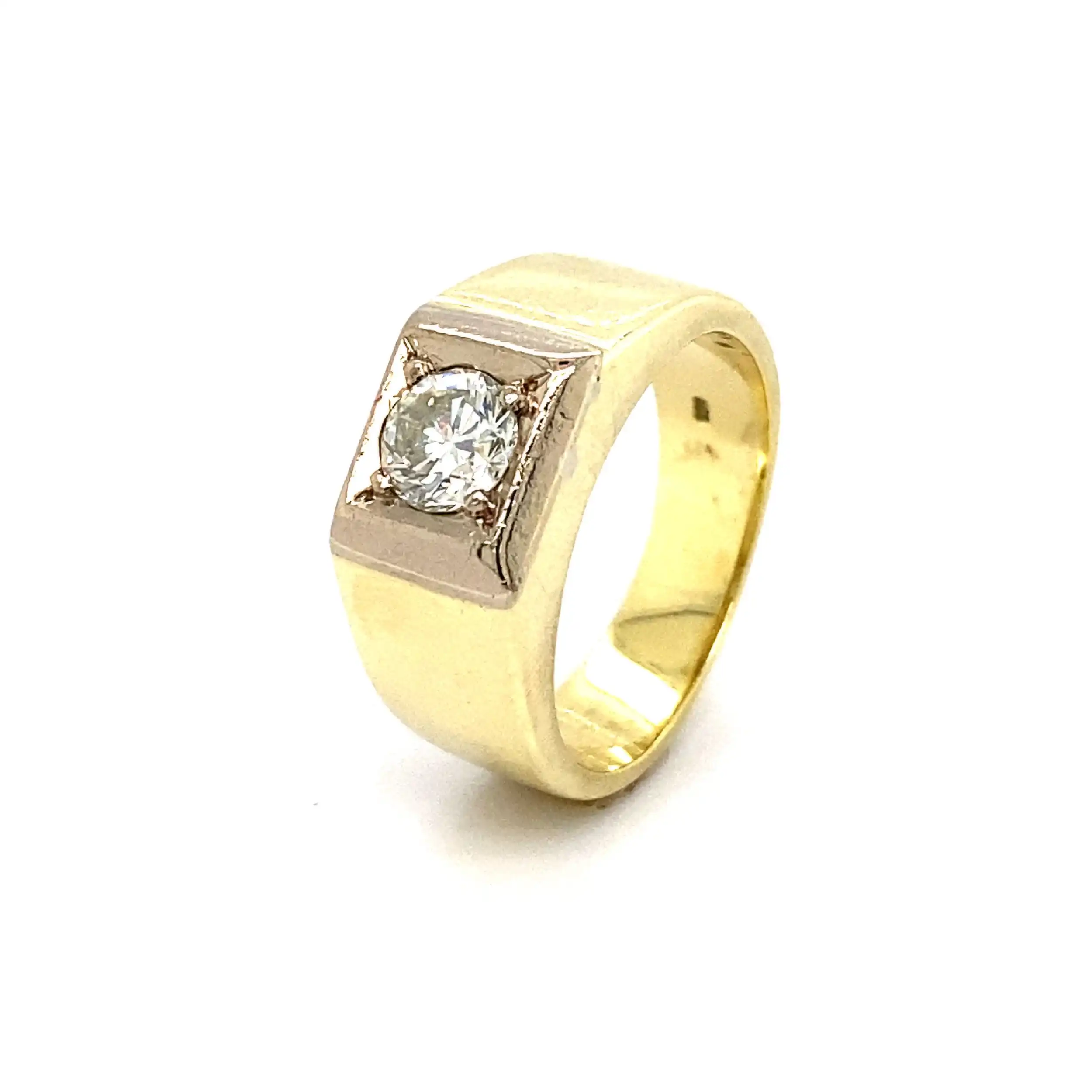 Ring Bicolor mit Brillant Ring Bicolor mit Brillant