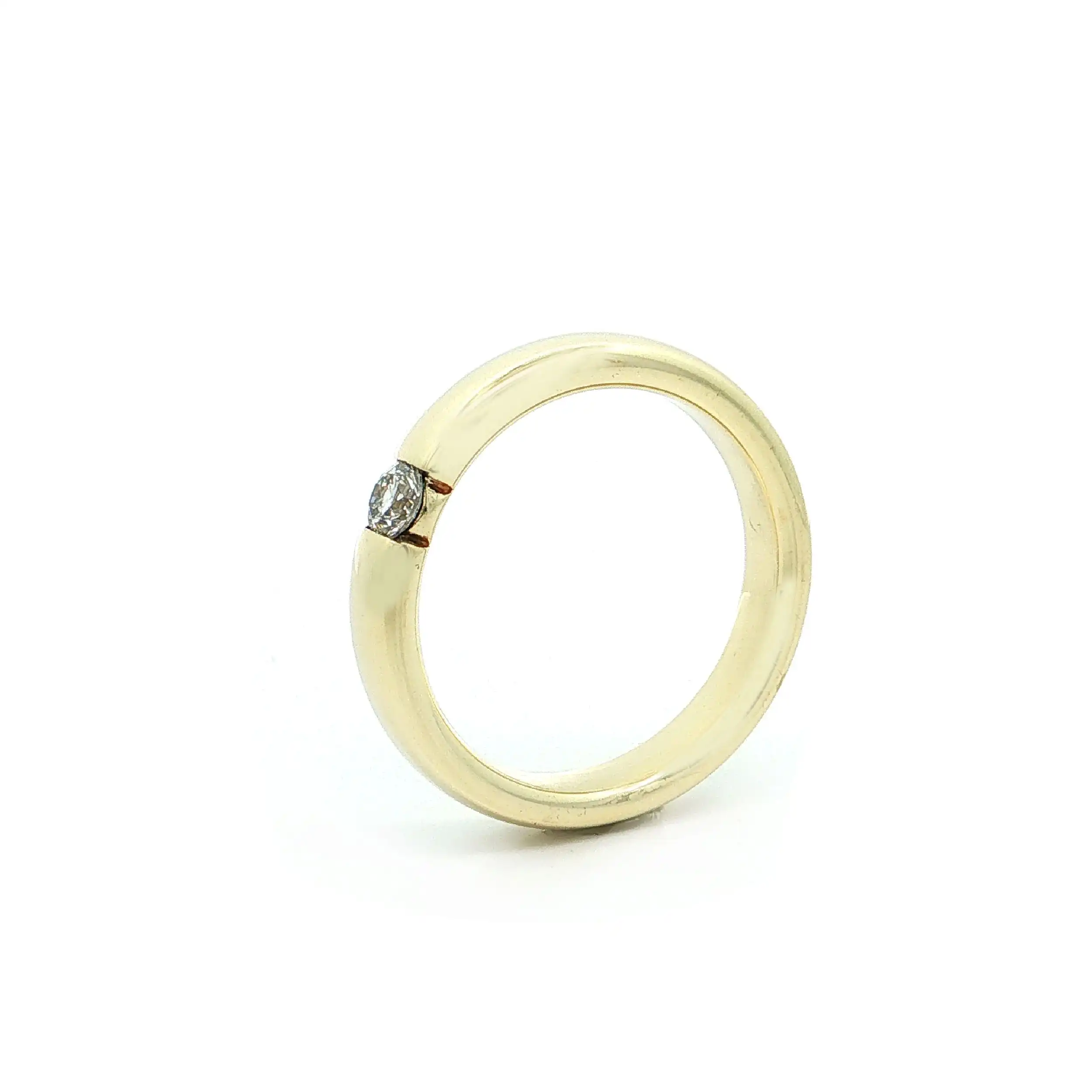 Ring Gelbgold mit Brillant Ring Gelbgold mit Brillant