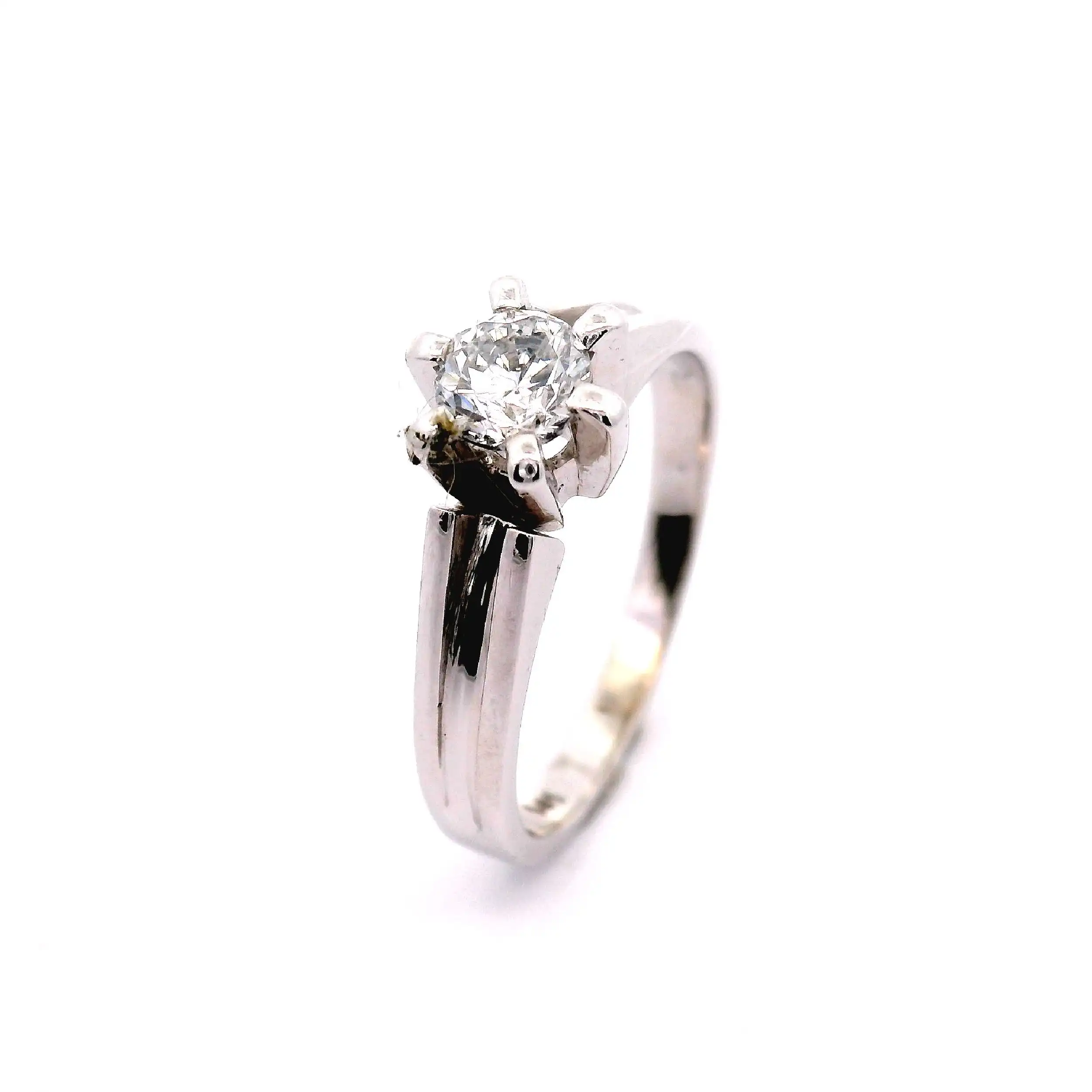 Solitärring Weißgold mit Brillant Solitärring Weißgold mit Brillant