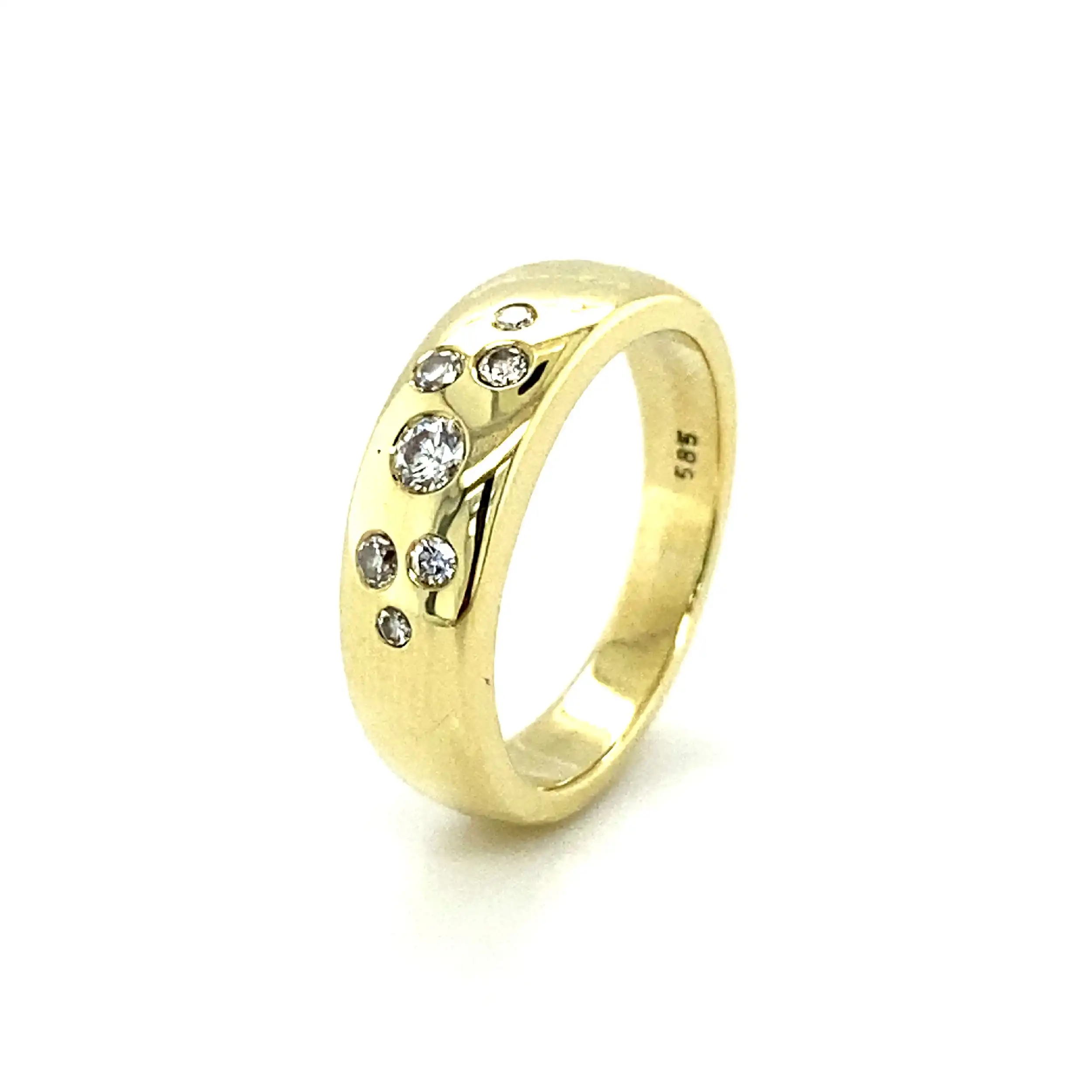 Ring Gelbgold mit Brillanten Ring Gelbgold mit Brillanten