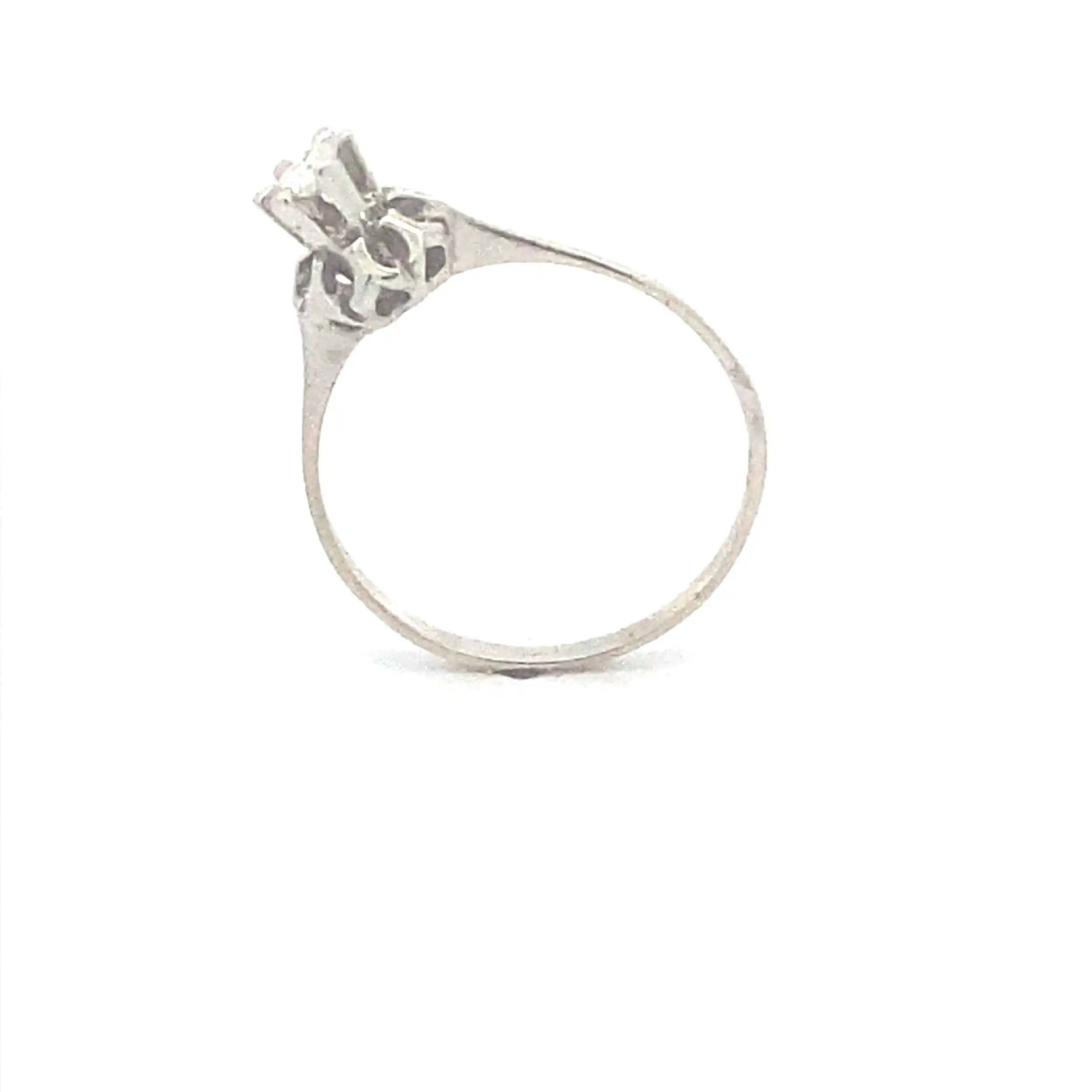 Ring Weißgold mit Solitär Brillant