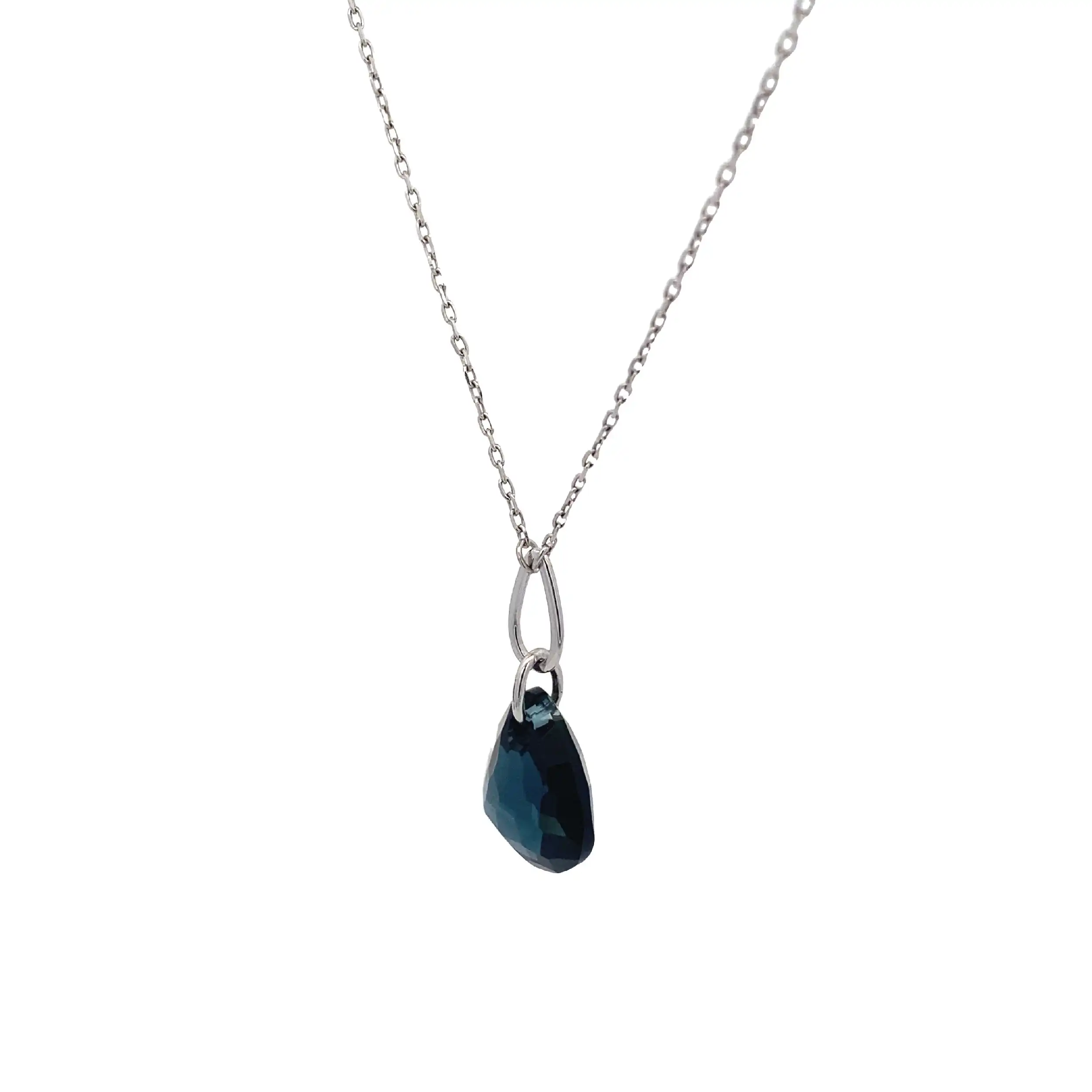 Kette mit blauem Farbstein Swarovski Kette mit blauem Farbstein Swarovski
