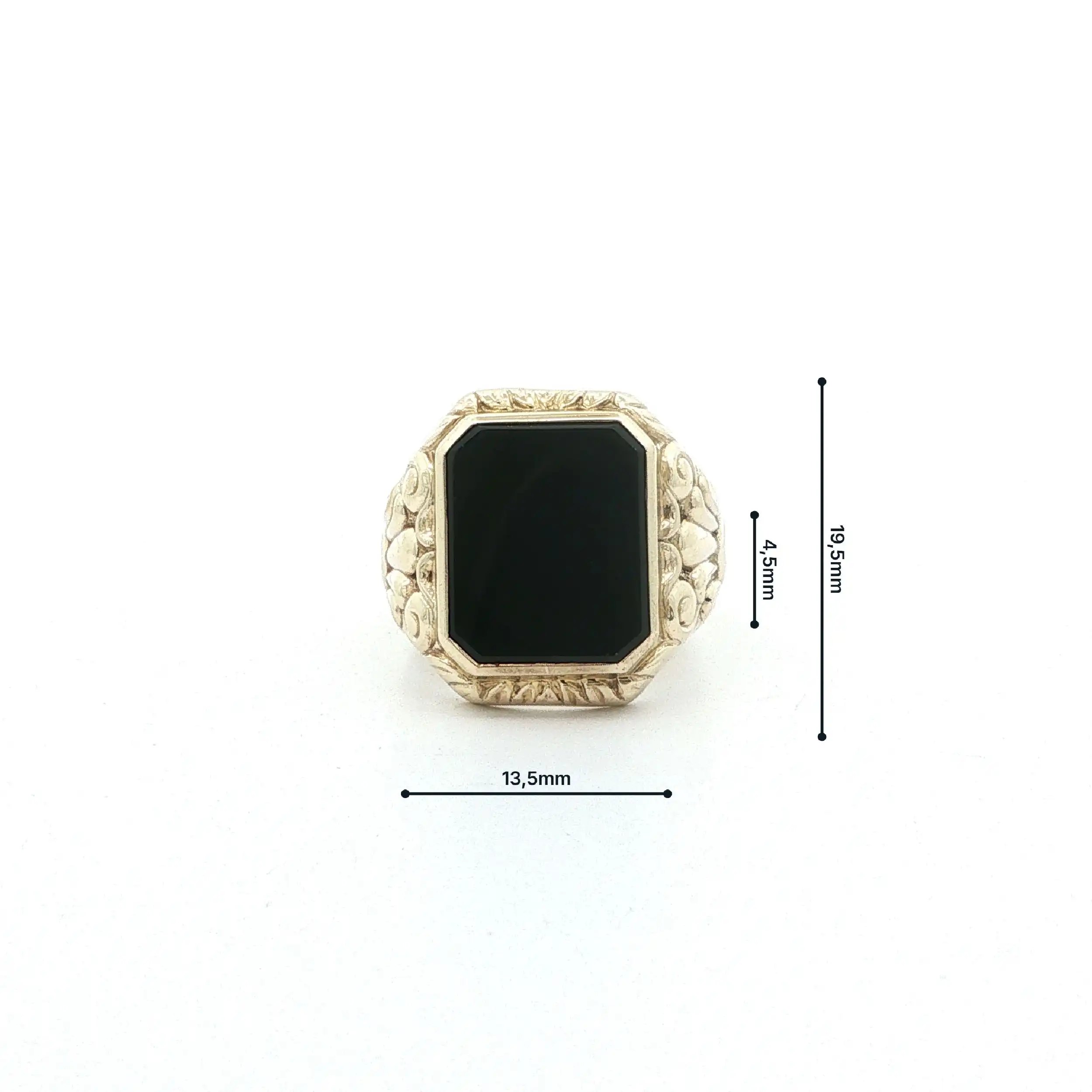 Ring Gelbgold mit Onyx Ring Gelbgold mit Onyx
