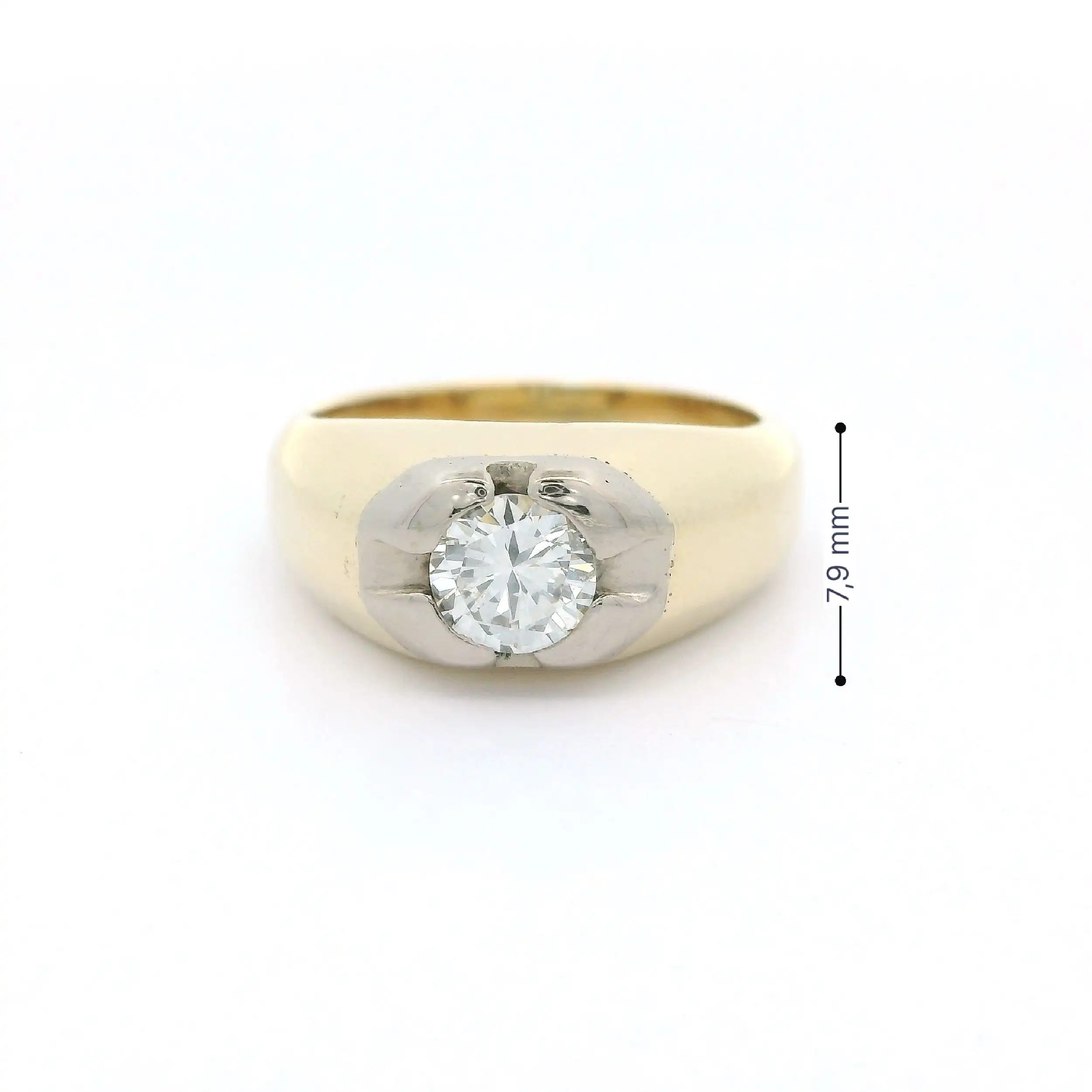 Ring Bicolor mit Brillant Ring Bicolor mit Brillant