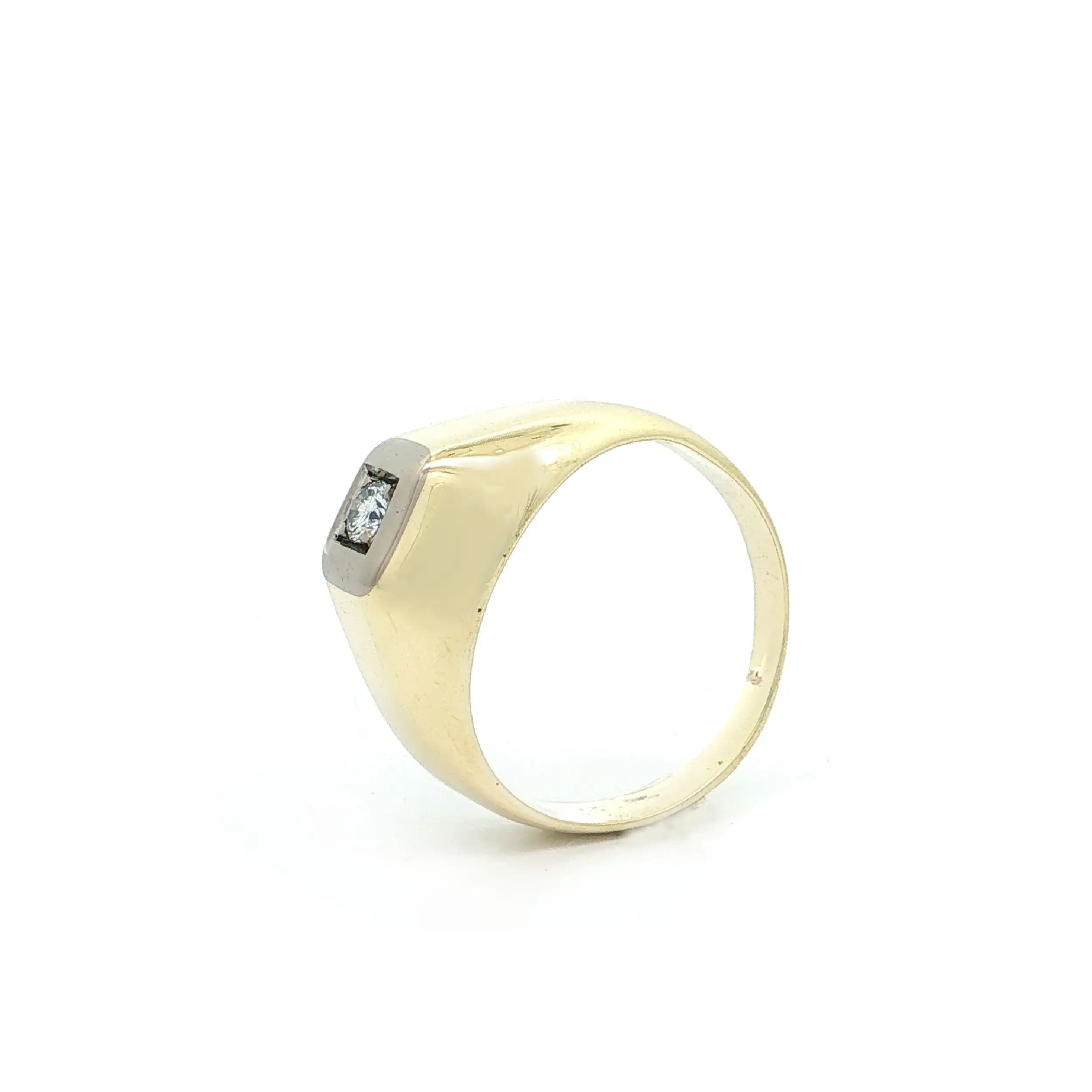 Ring Bicolor mit Brillant