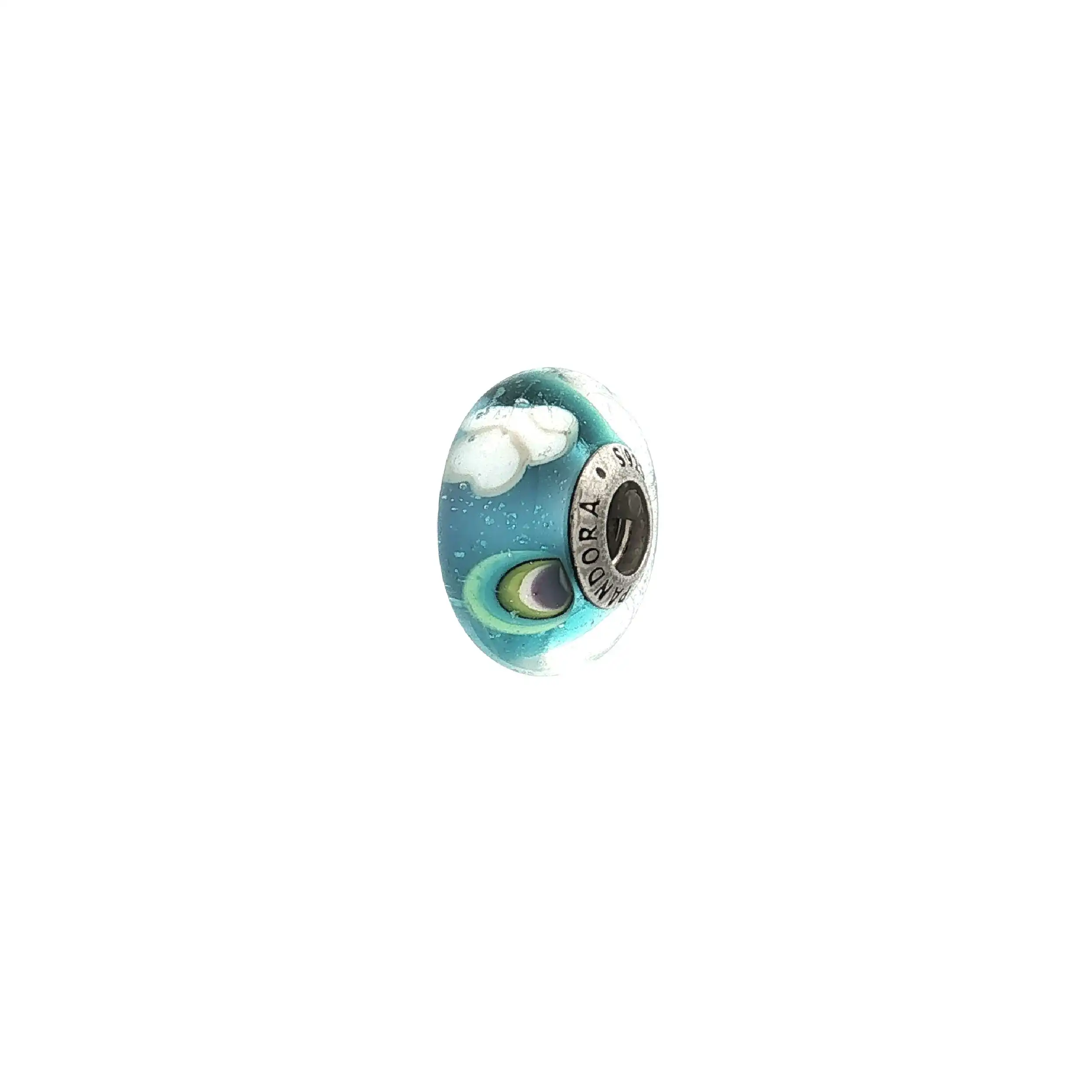 Charm Murano Glas Regenbogen